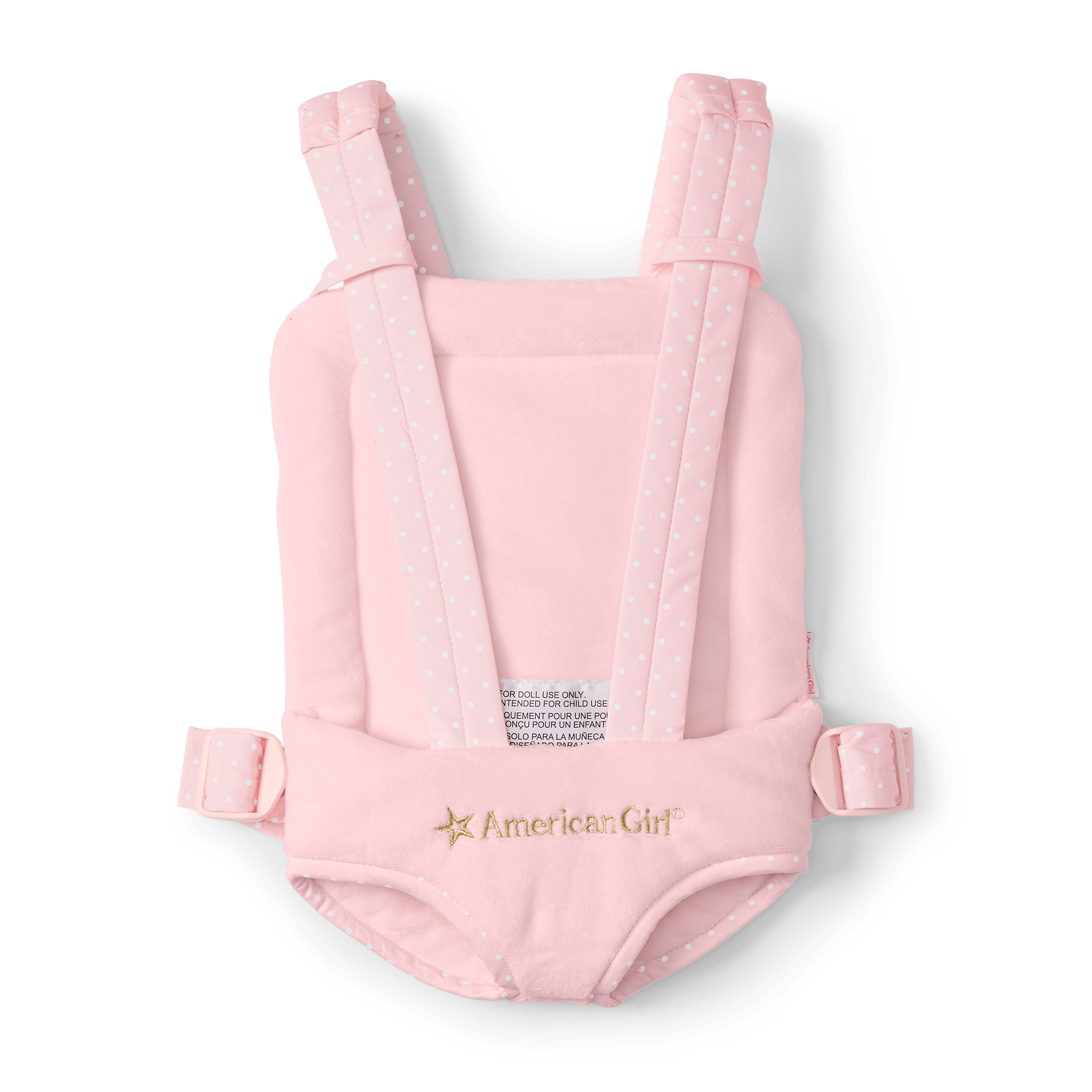 Bitty Baby Doll Carrier - Soft Plush Front Carrier with Adjustable Straps