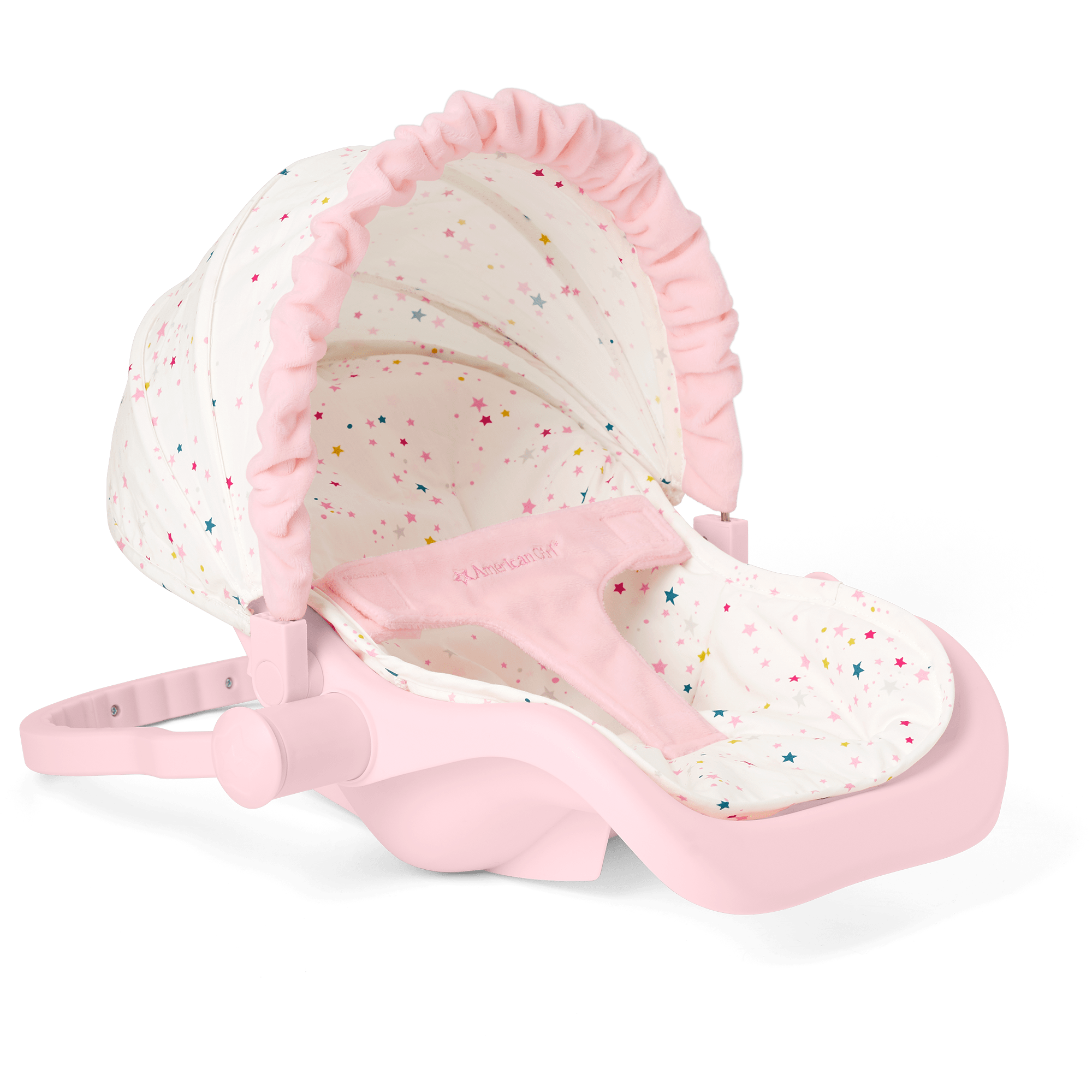 Bitty Baby Doll Travel Seat with Star-Print Fabric & Sun Visor
