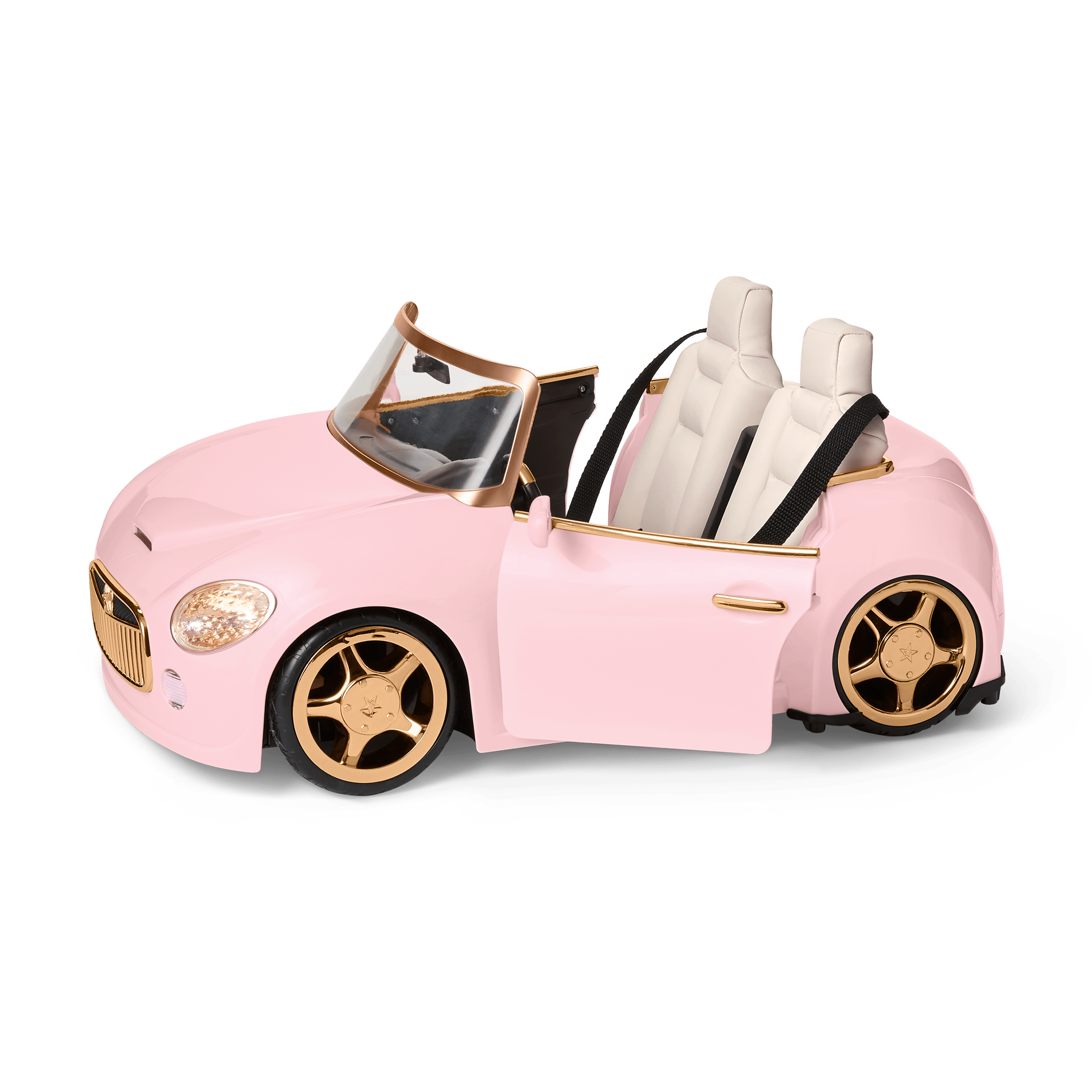 American Girl Pink RC Sports Car for Dolls with Remote Control