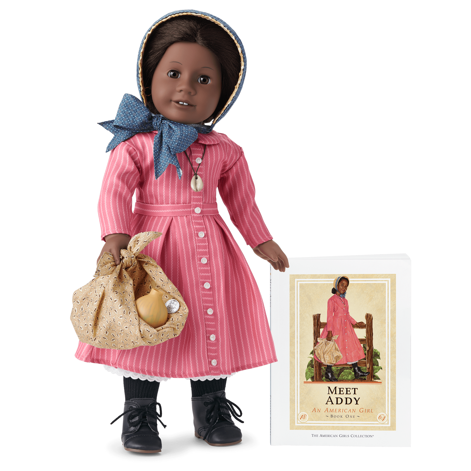 American Girl Addy Walker 18" Doll with Book & Historical Accessories