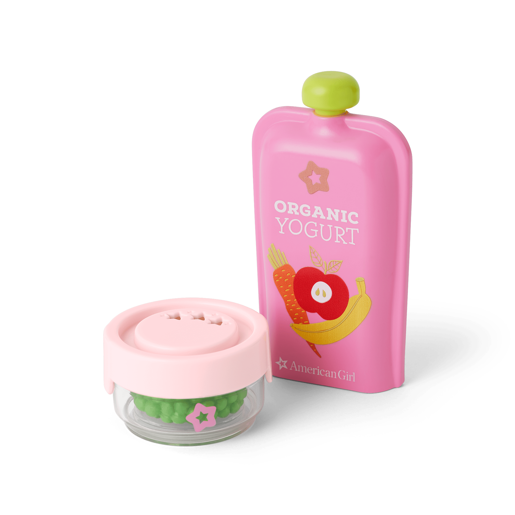 Pretend Baby Yogurt & Peas Squeeze Toy Snack Set