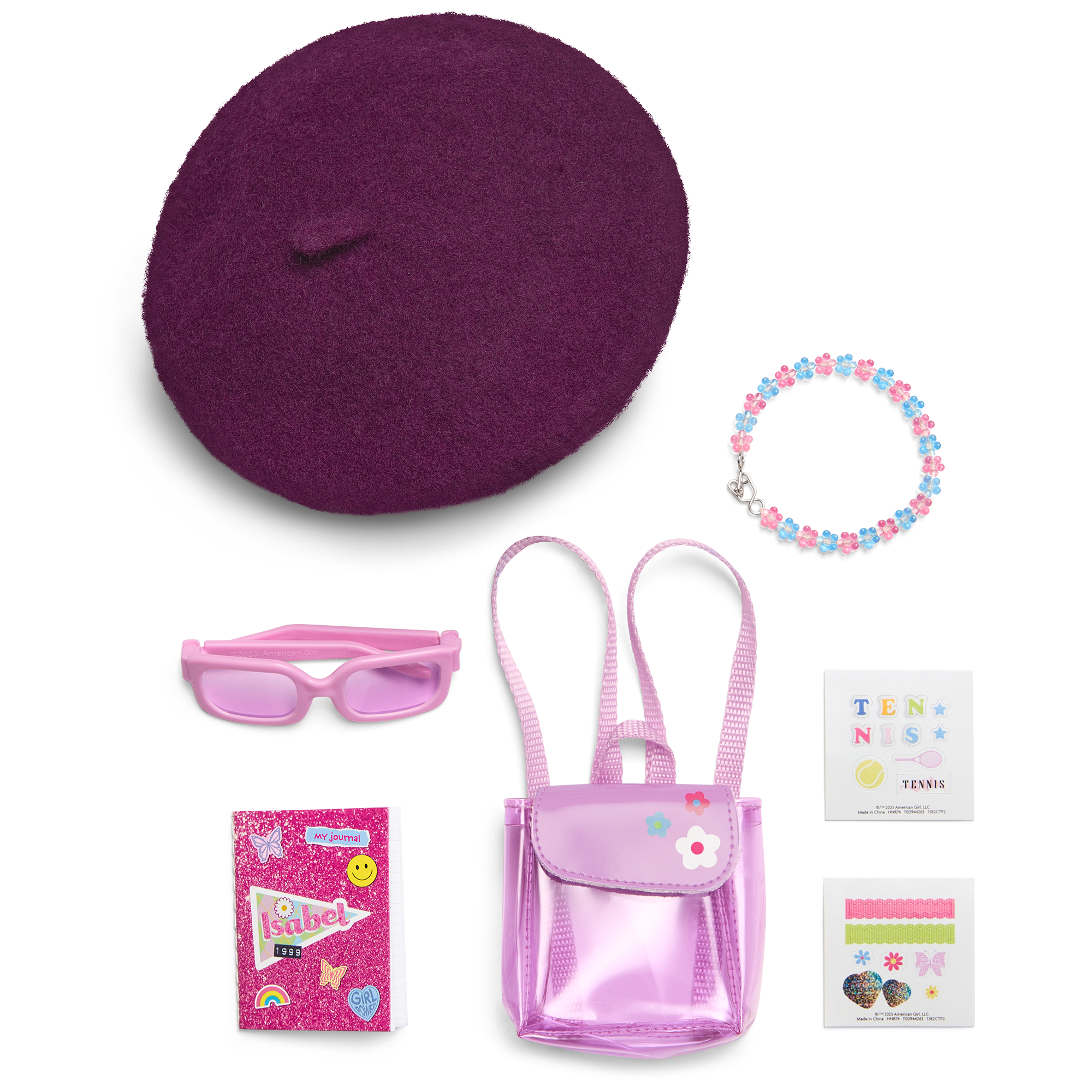 90s Fashion Accessories for 18-inch Dolls - Isabel's Historical Collection