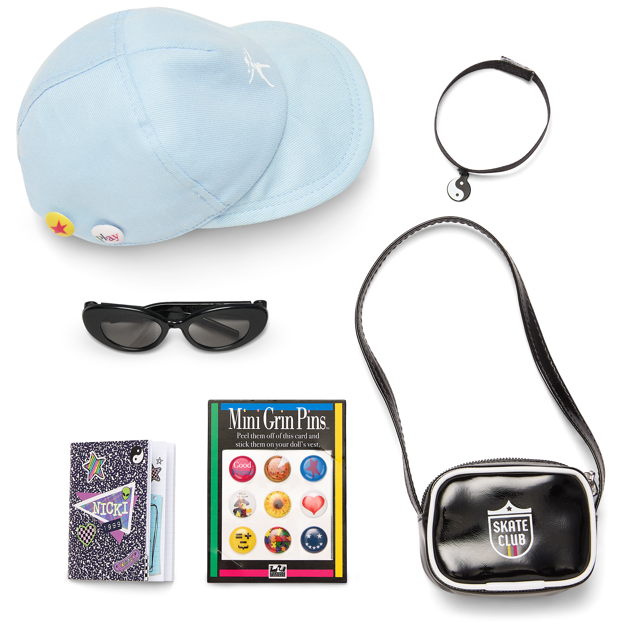 18-inch Doll Skater Accessories Set by Nicki's™