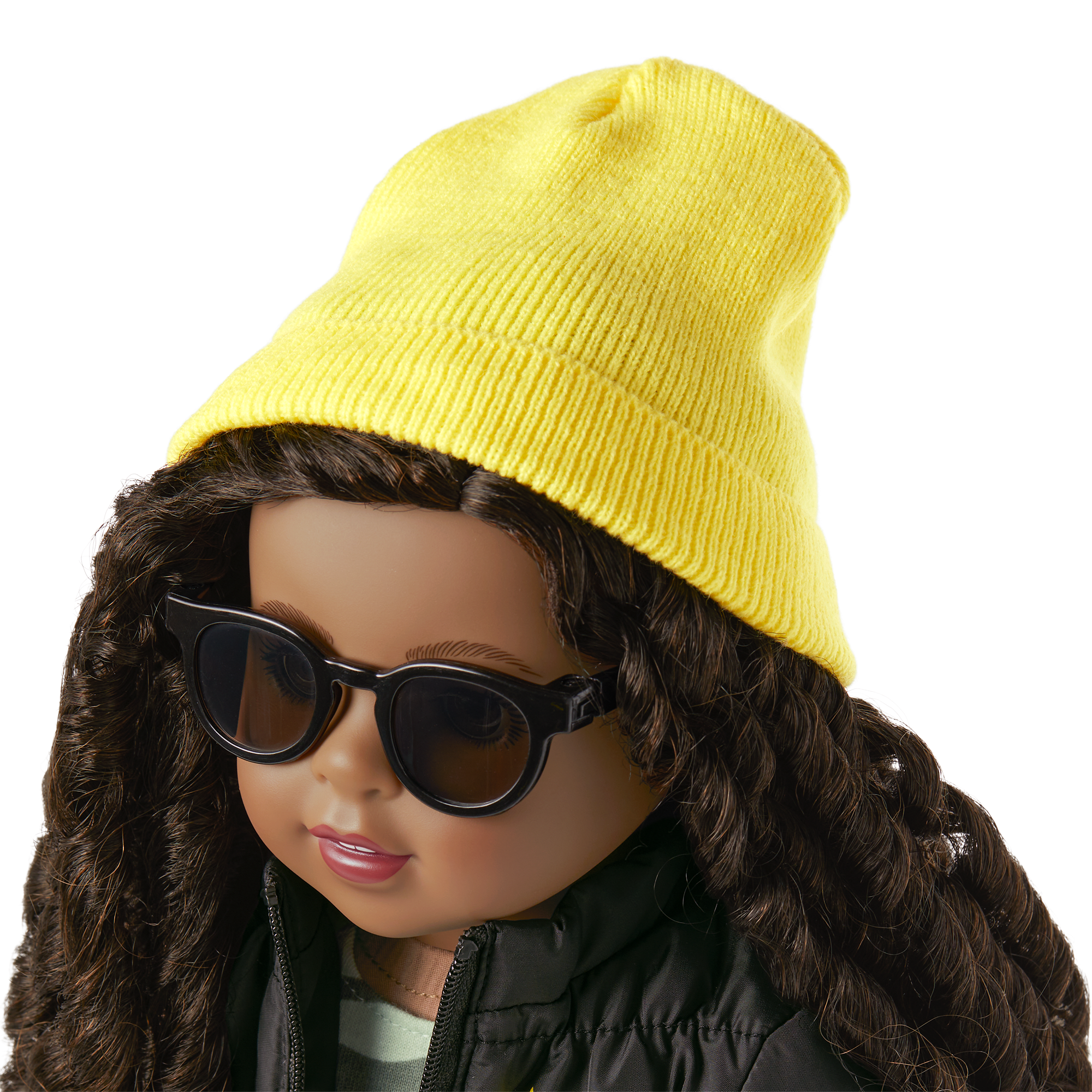 18-Inch Doll Winter Accessories Set - Puffer Jacket, Beanie & Sunglasses