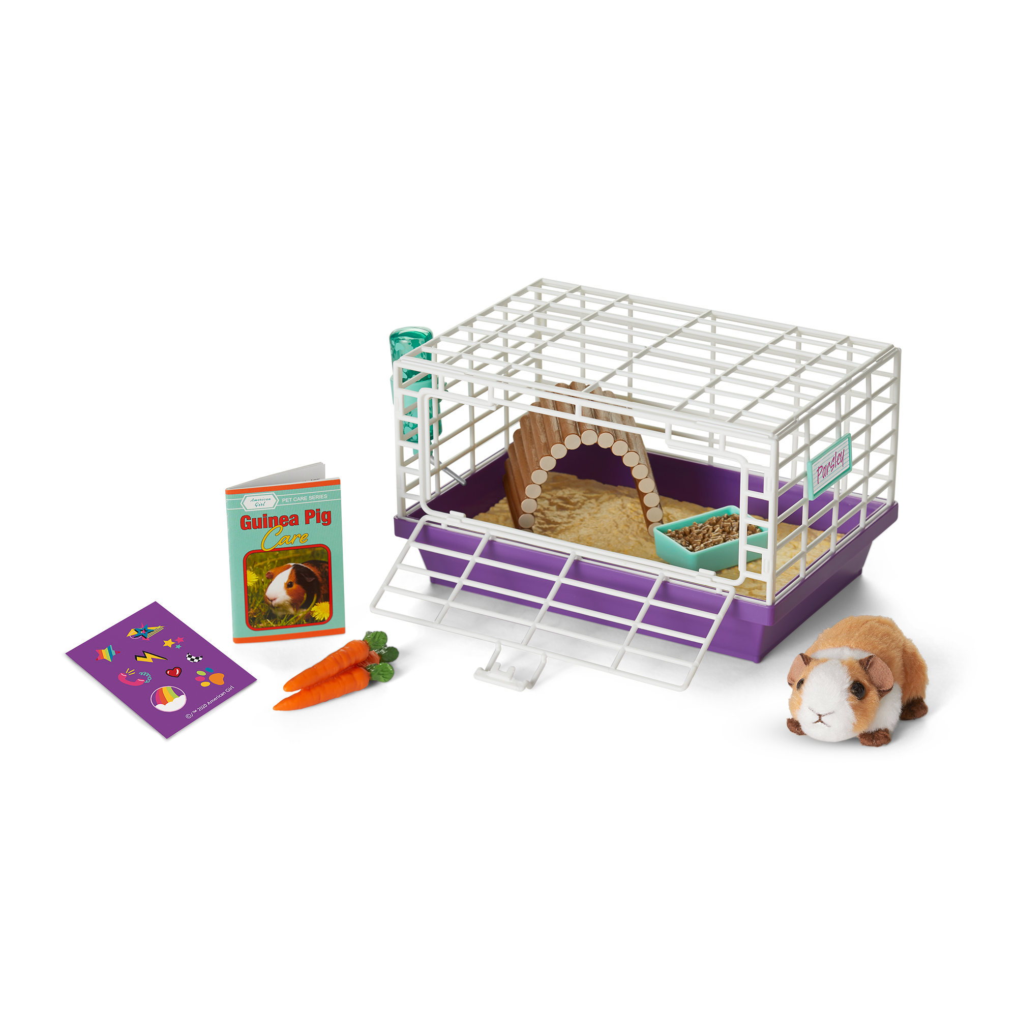 Courtney's Guinea Pig Plush Toy with Cage & Accessories