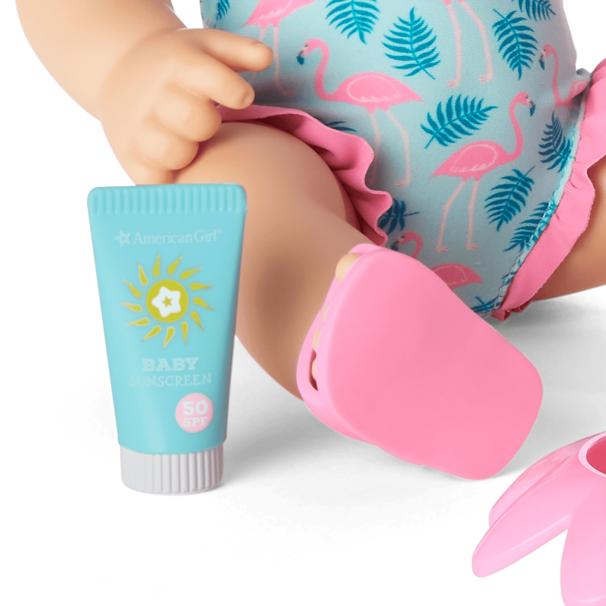 Bitty Baby Splash Flamingo Water Play Set with Floating Doll