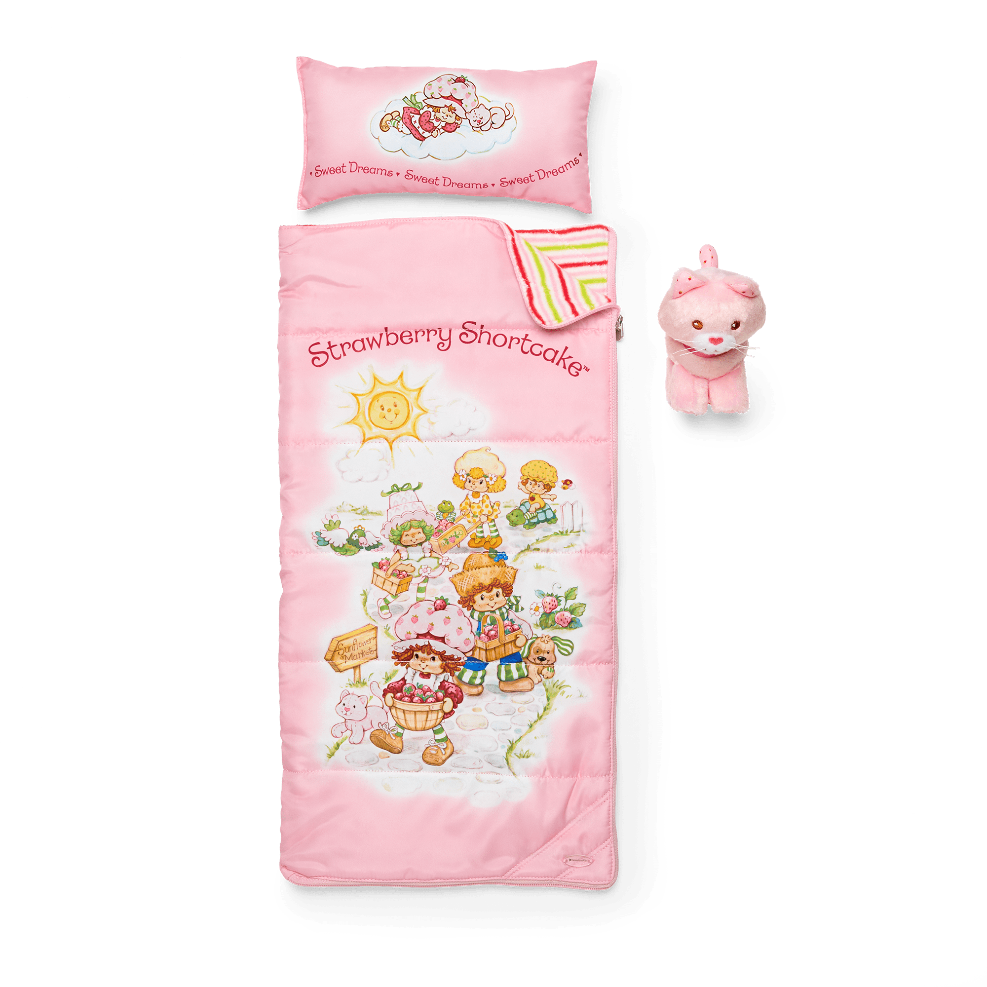 Strawberry Shortcake Doll Sleeping Bag Set for 18-inch Dolls