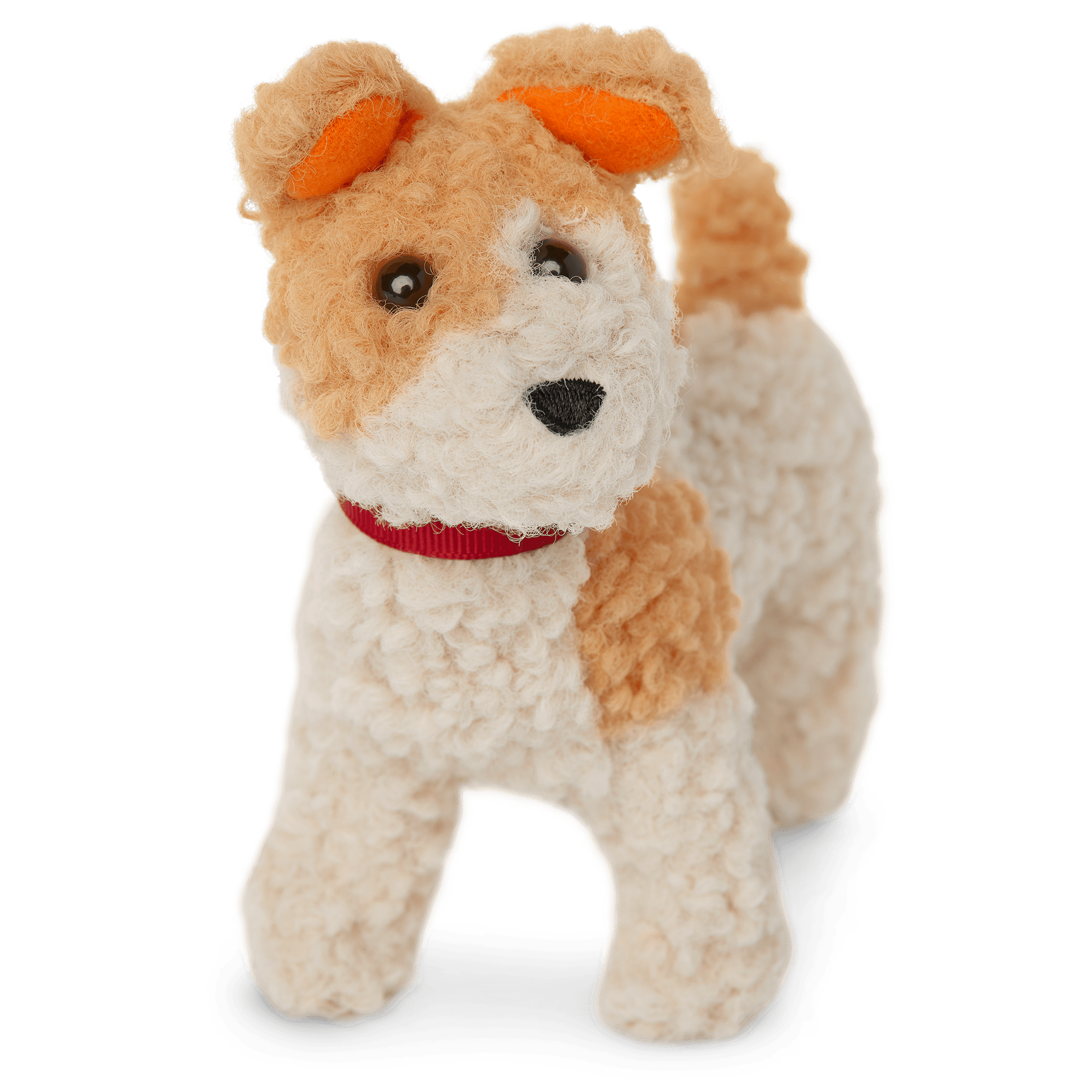 Molly's™ Bennett Plush Dog Toy with Red Ribbon Collar