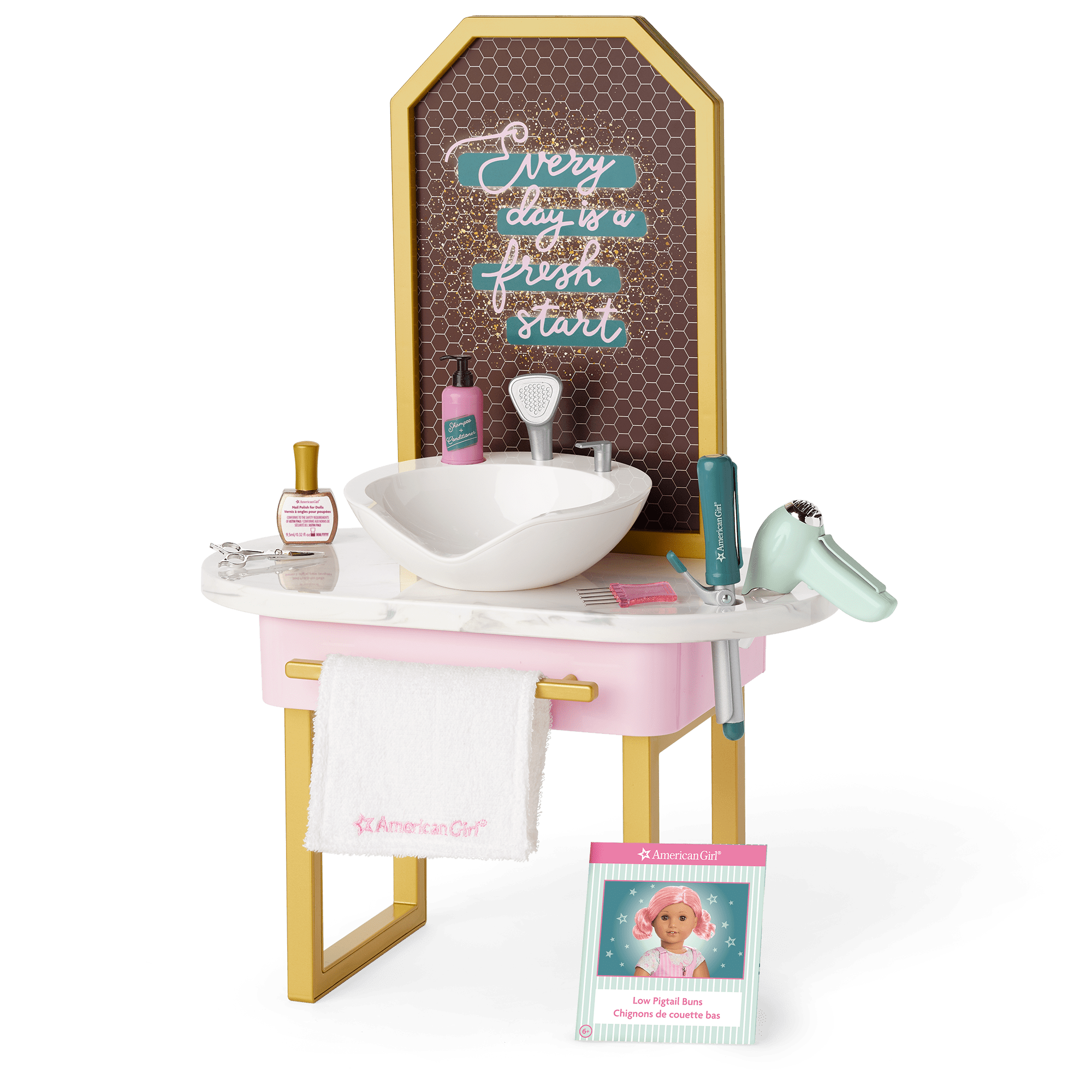American Girl Doll Salon Station with Hair Styling Accessories