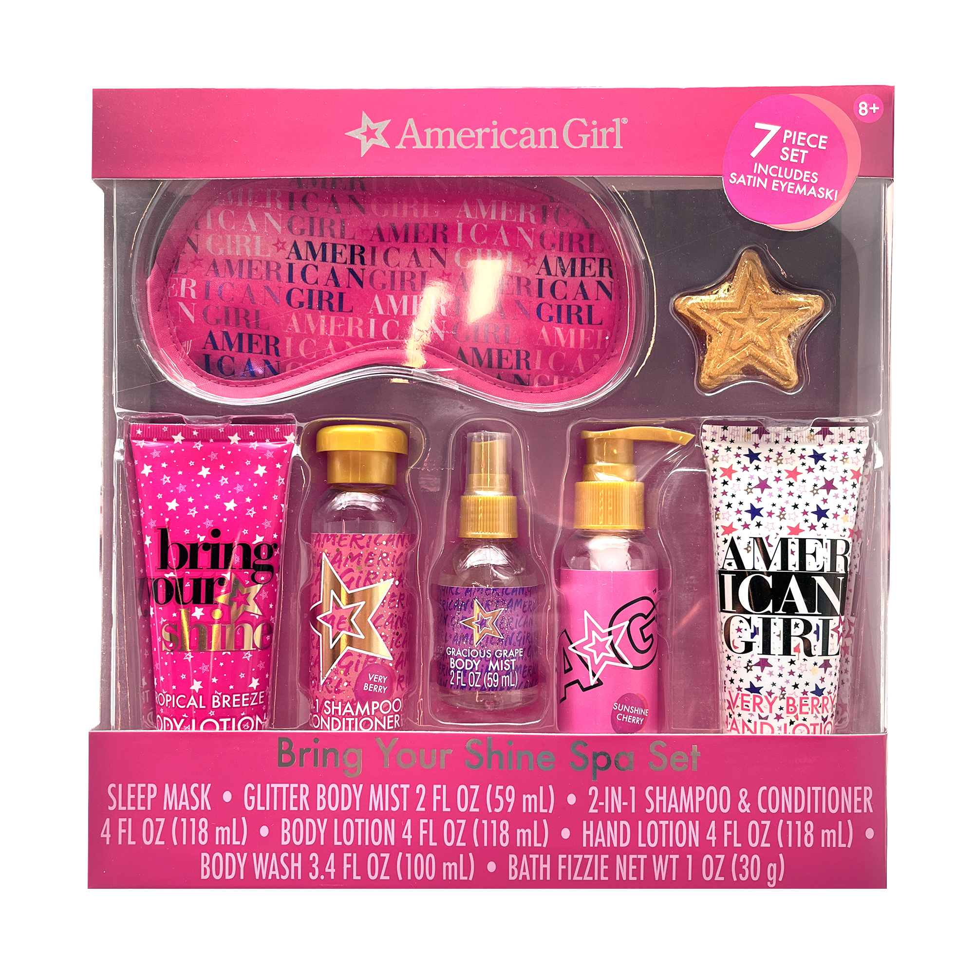Girls Spa Gift Set - 7-Piece Cruelty-Free Self Care Kit