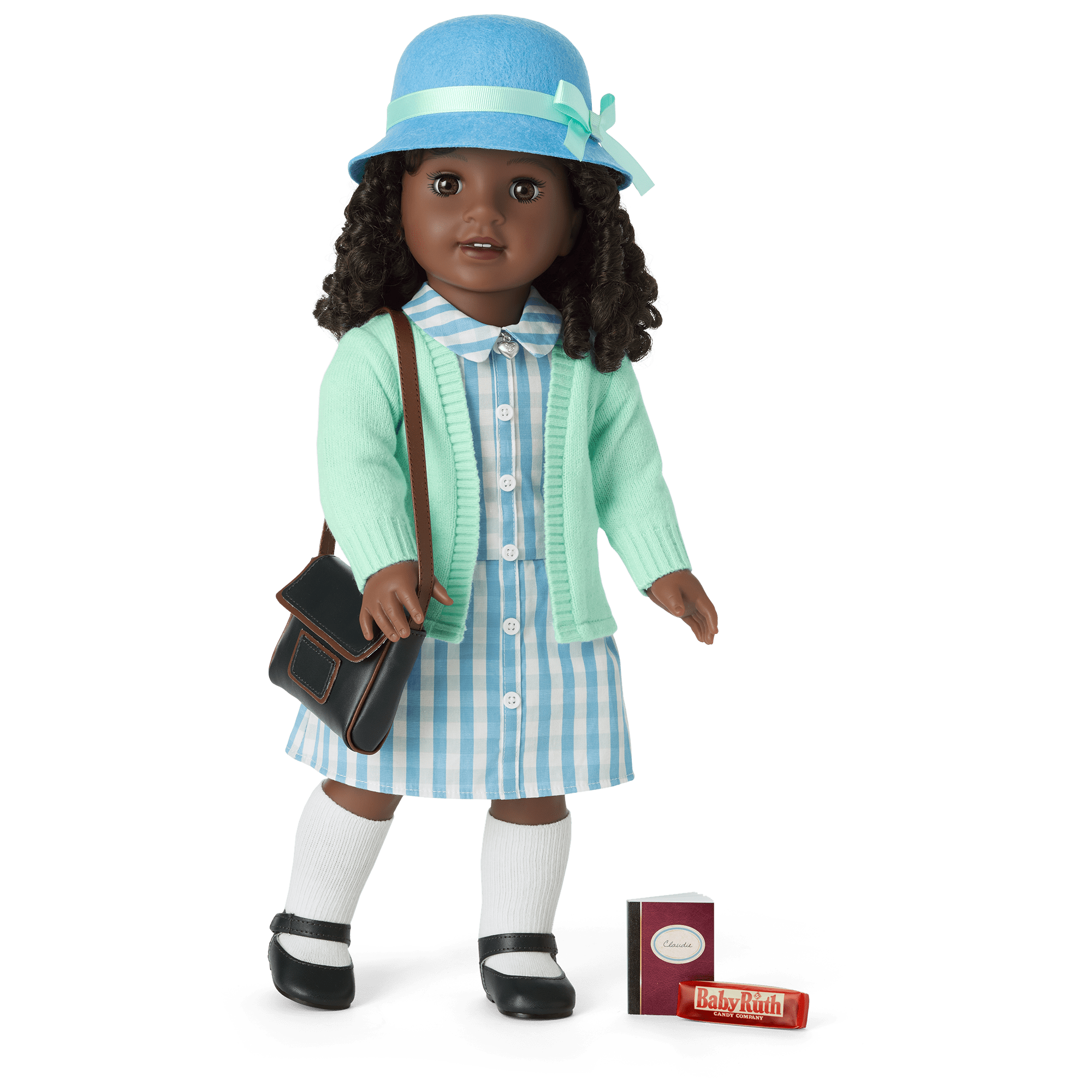 Claudie's 18-inch Doll Accessories Set with 1920s Style Hat & Necklace