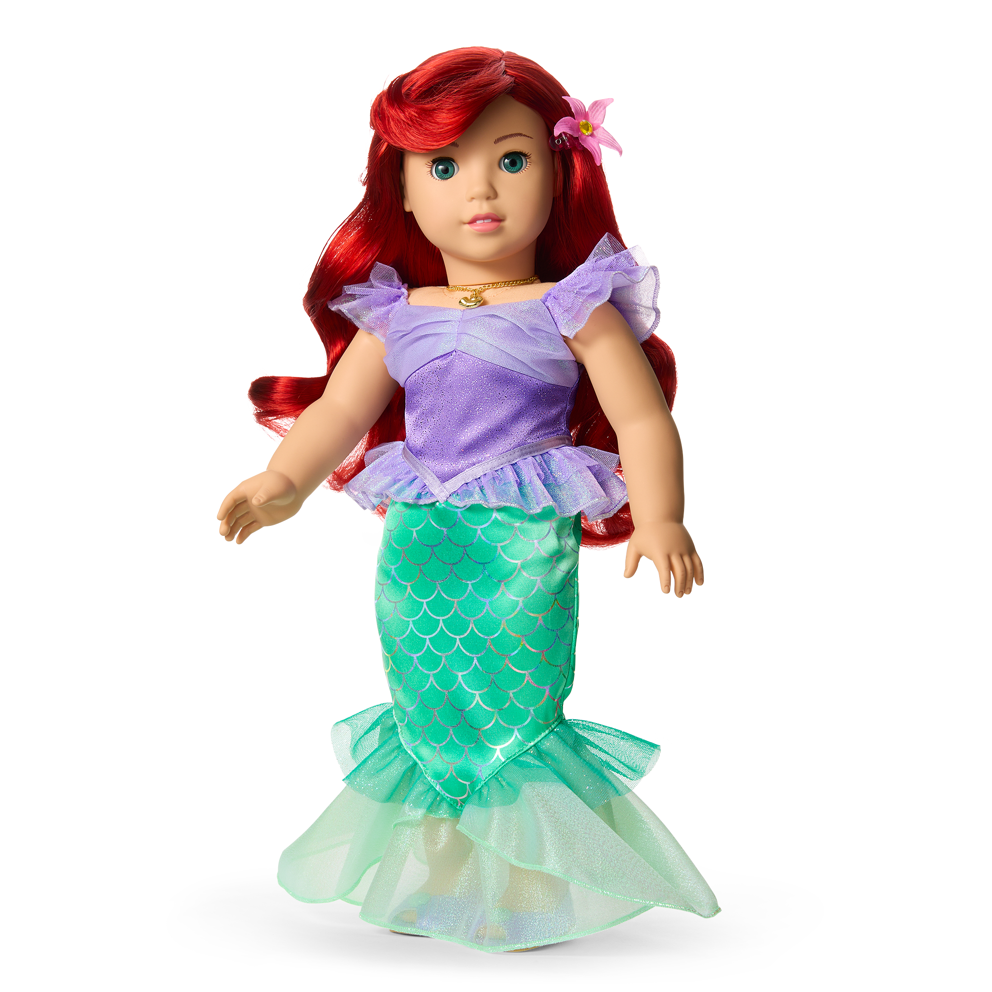 American Girl Disney Princess Ariel 18" Doll with Mermaid Dress
