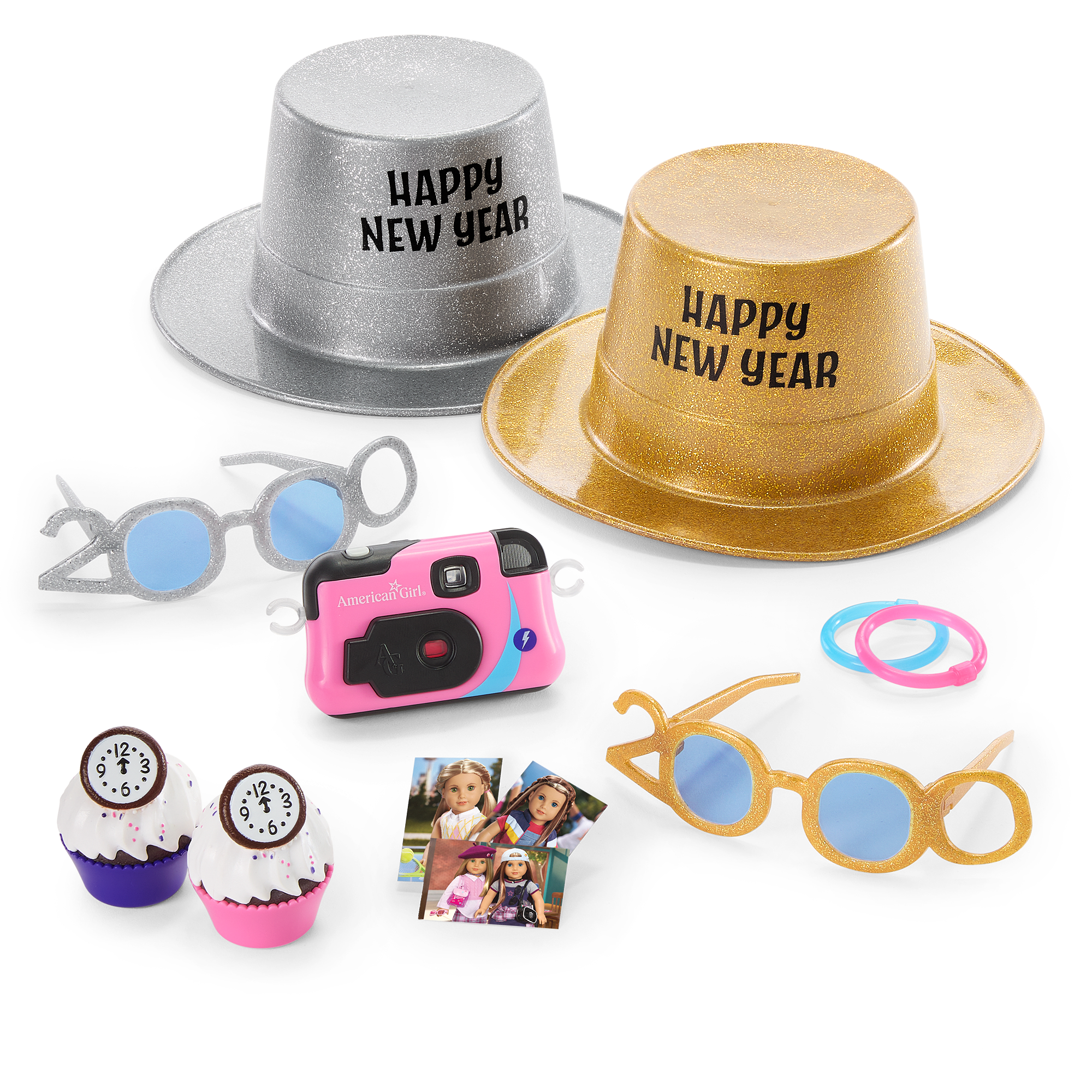 18-inch Doll New Year Party Accessories Set (Isabel & Nicki)