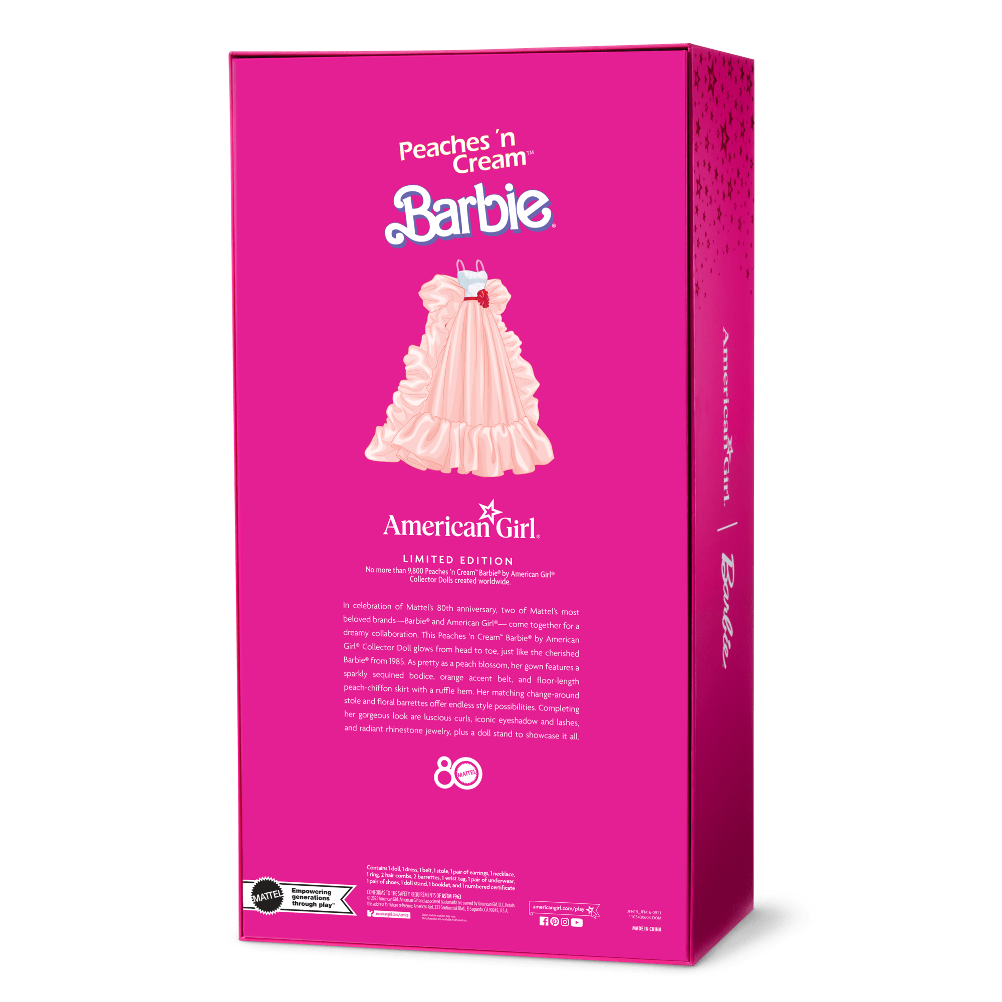 Peaches ’n Cream Barbie Collector Doll by American Girl
