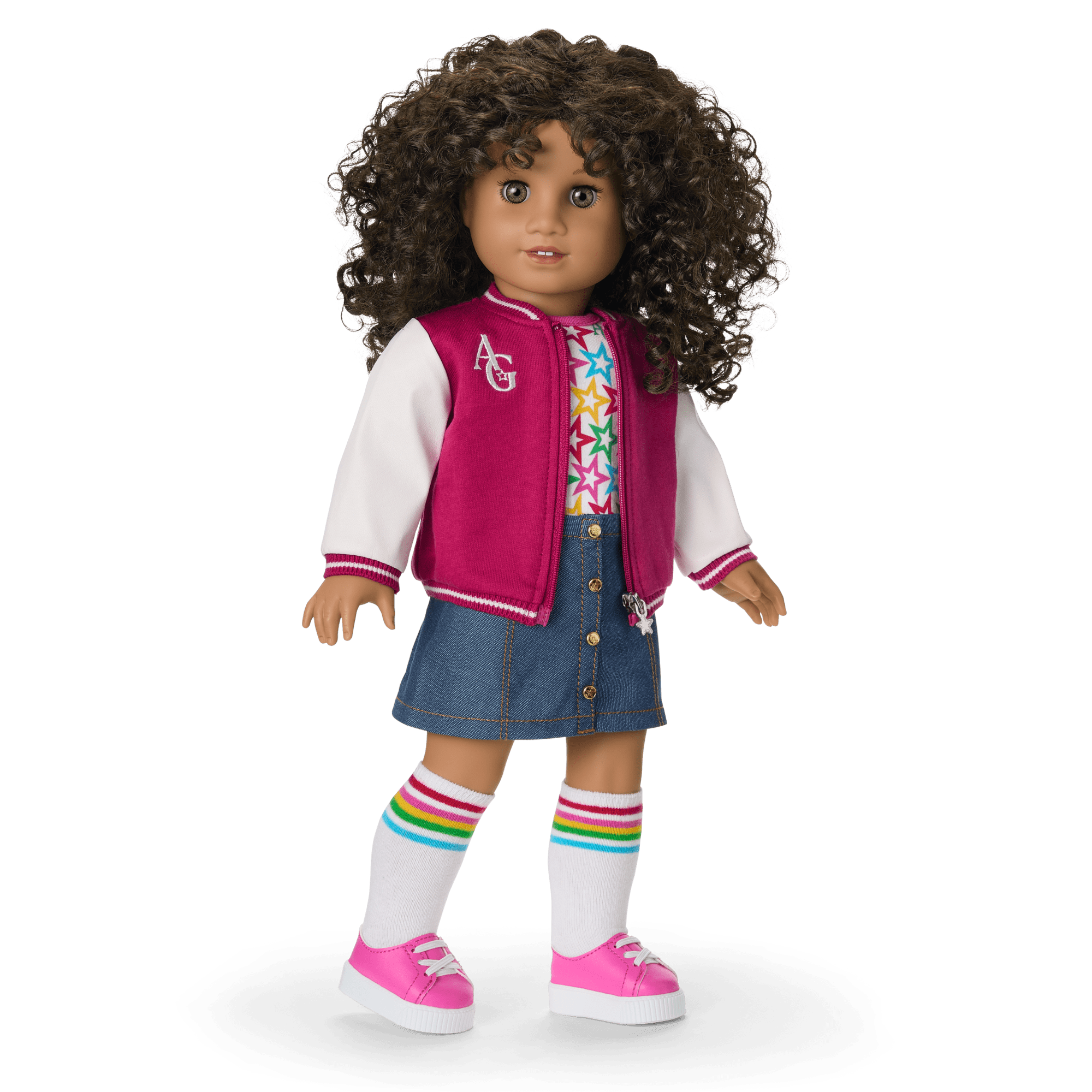 Truly Me 18" Doll with Curly Hair & Varsity Jacket