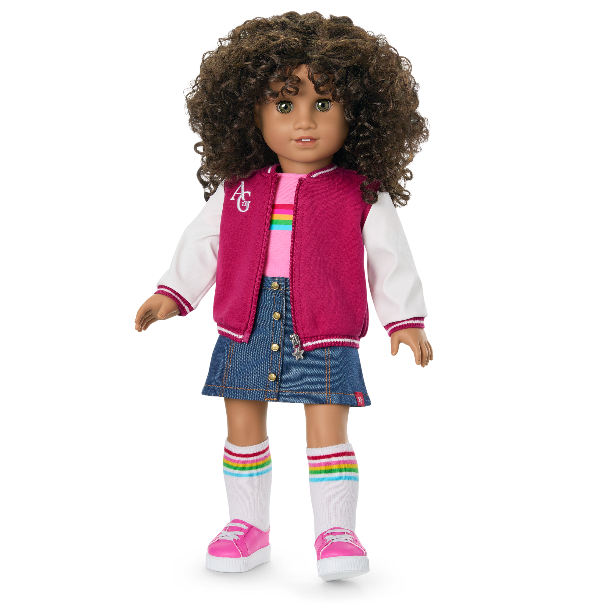 Truly Me 18" Doll with Curly Hair & Varsity Jacket