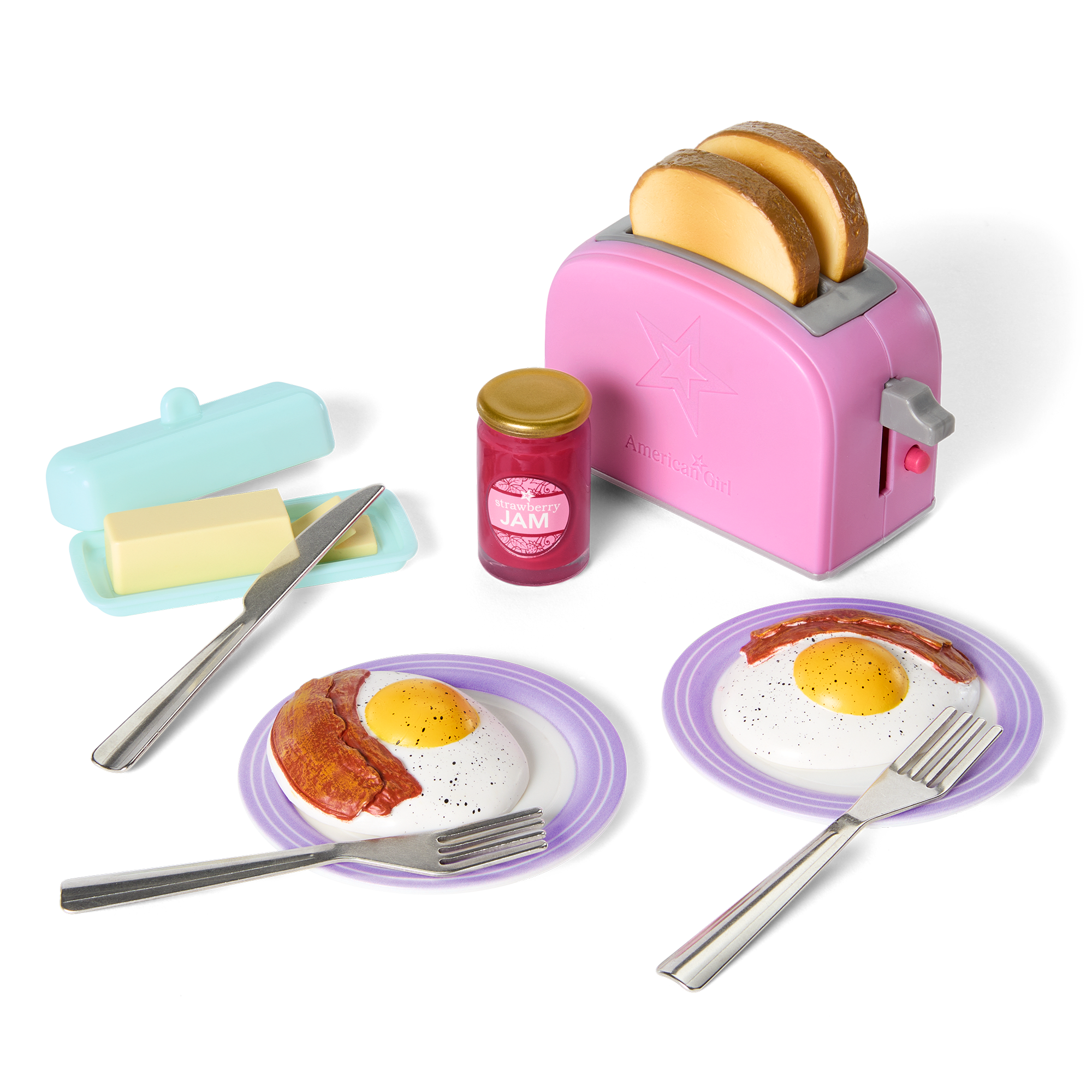 18-Inch Doll Breakfast Set with Toaster & Accessories