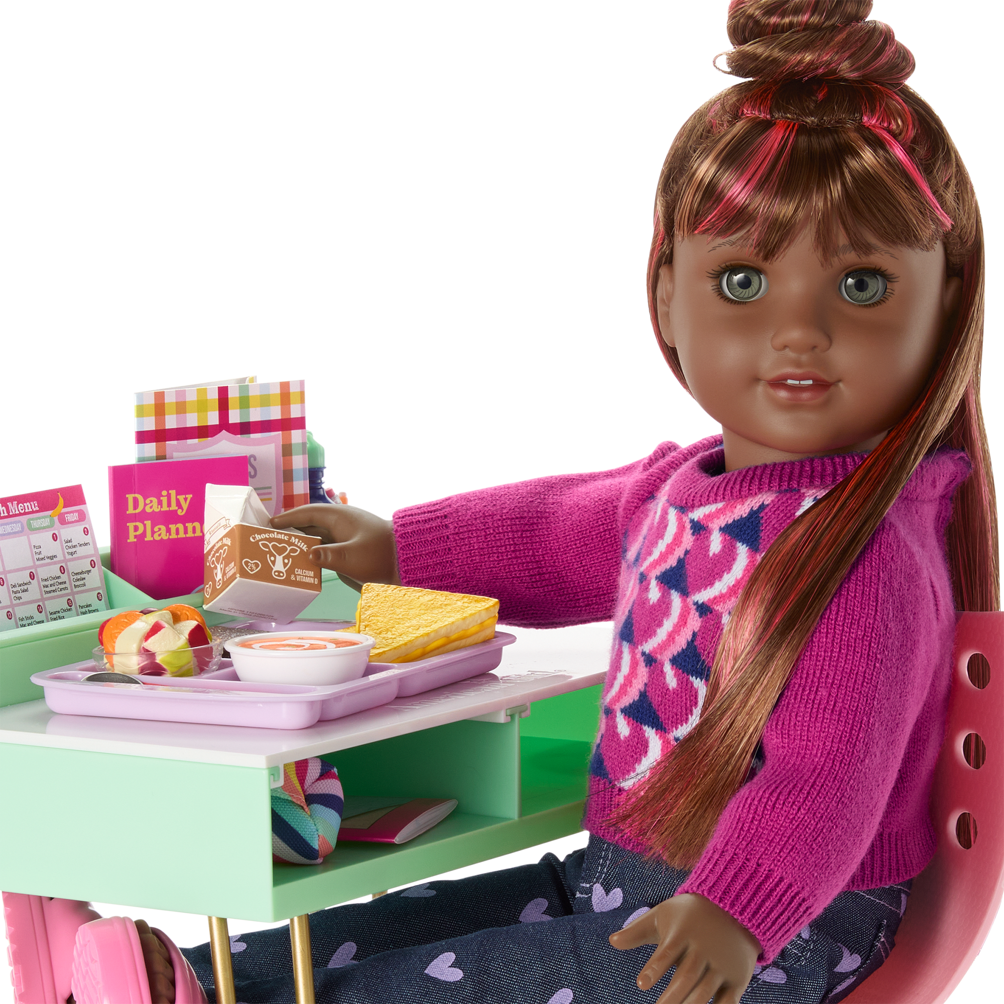 18-Inch Doll Hot Lunch Set with Grilled Cheese & Soup