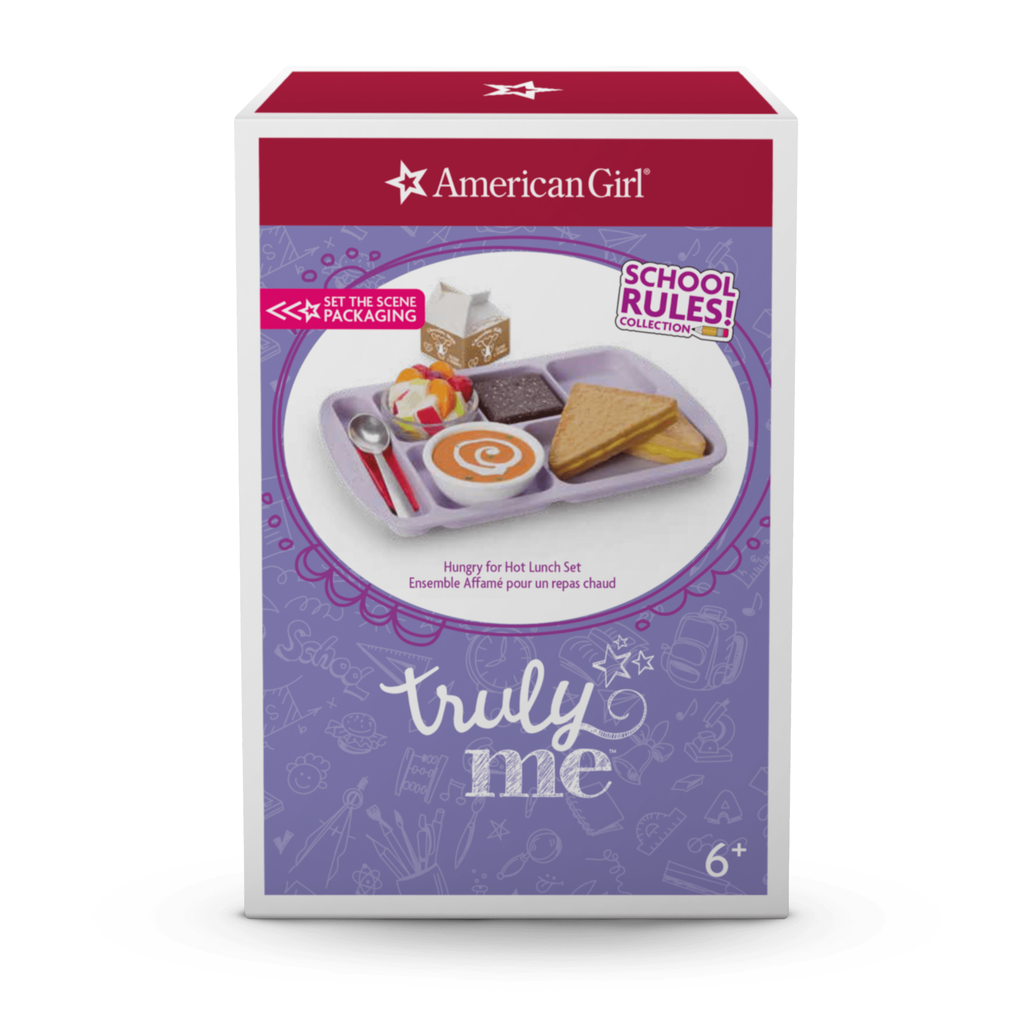 18-Inch Doll Hot Lunch Set with Grilled Cheese & Soup