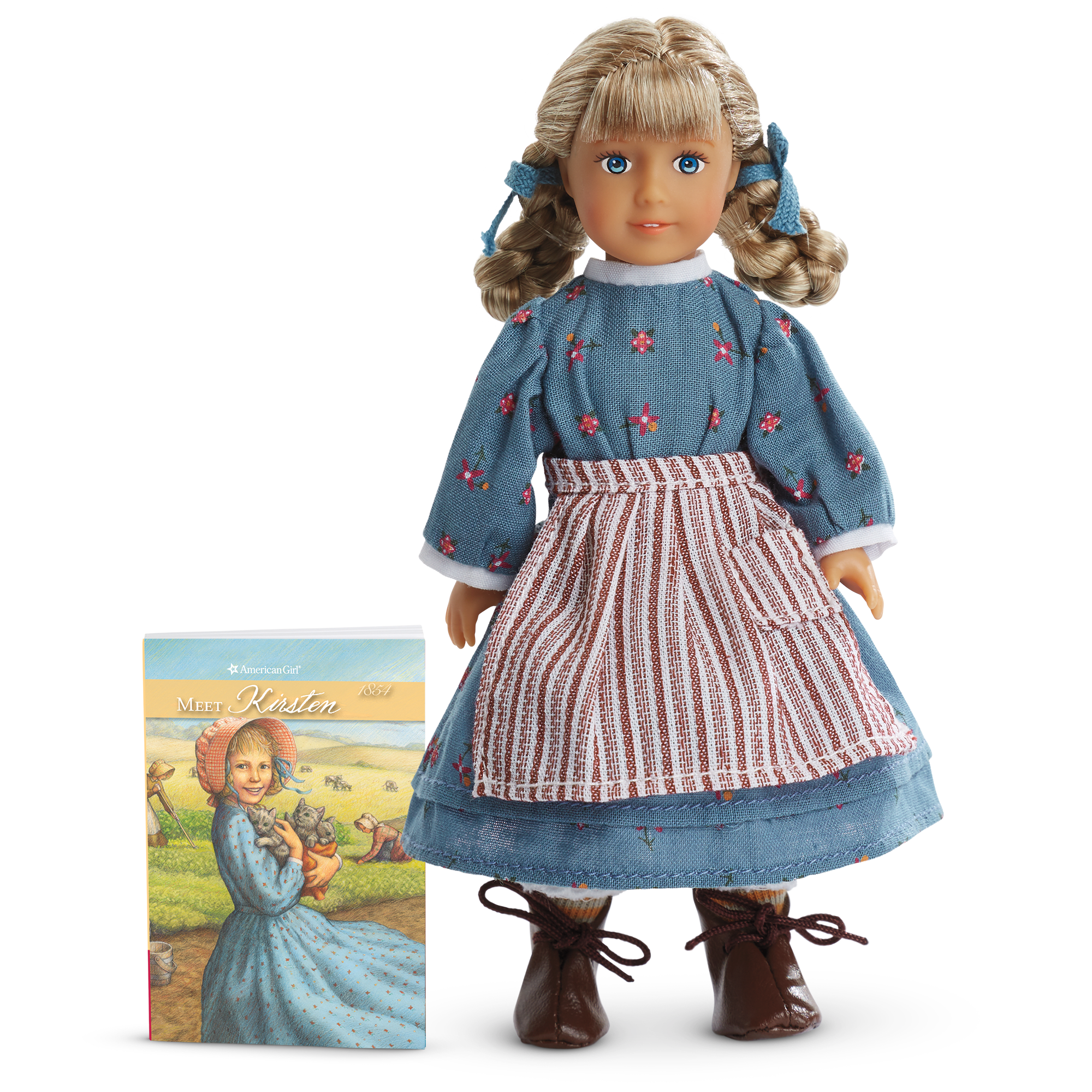 Kirsten Larson Mini Doll with Book – 6.5" Historical Character