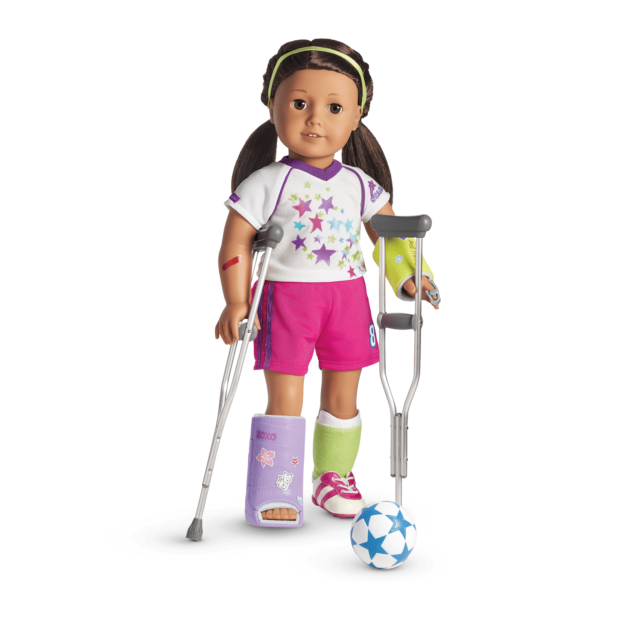 Doll First Aid Kit with Cast, Crutches & Ice Pack for Kids