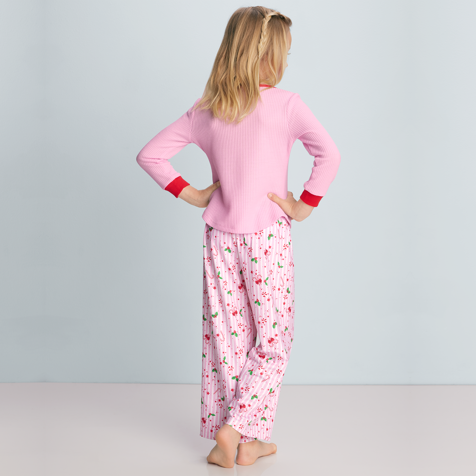 Festive Girls' Merry Everything Pajama Set - XS to XL