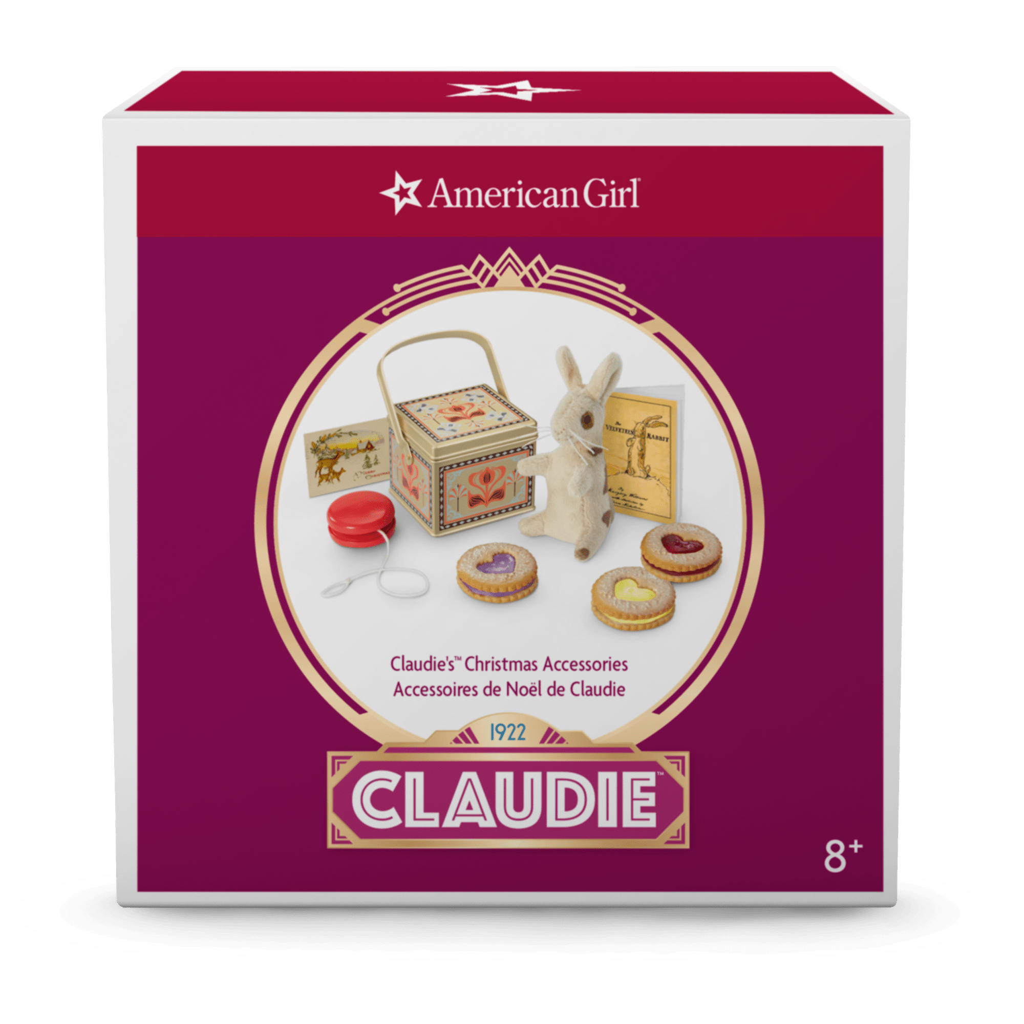 Claudie's™ 18-inch Doll Christmas Accessories Set with Velveteen Rabbit