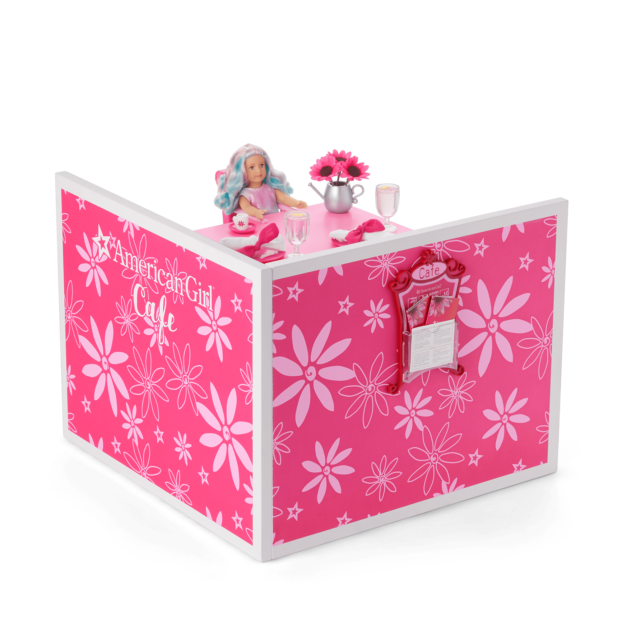 American Girl Doll Café Playset with Booth, Treat Seat & Party Accessories