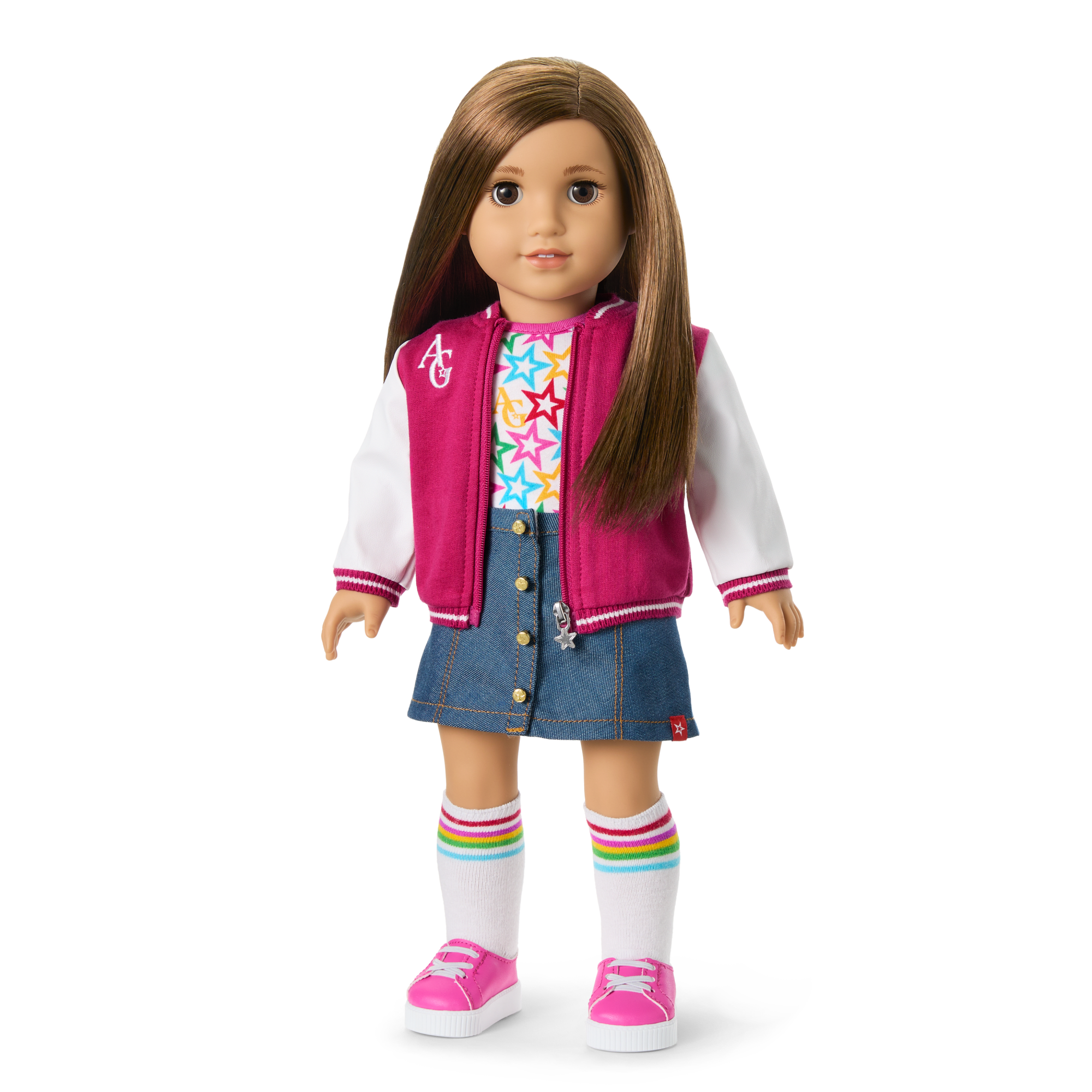 Truly Me 18-inch Doll #107 with Brown Hair & Varsity Jacket