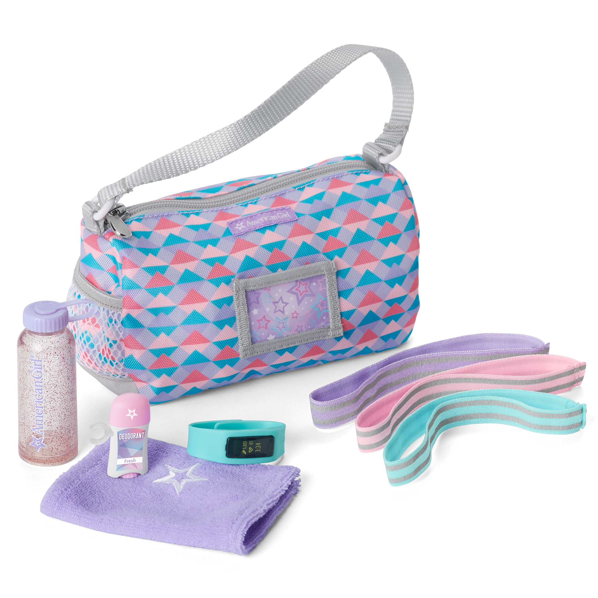 Girl's Gym Duffel Bag with Accessories – Sports Set for Dolls