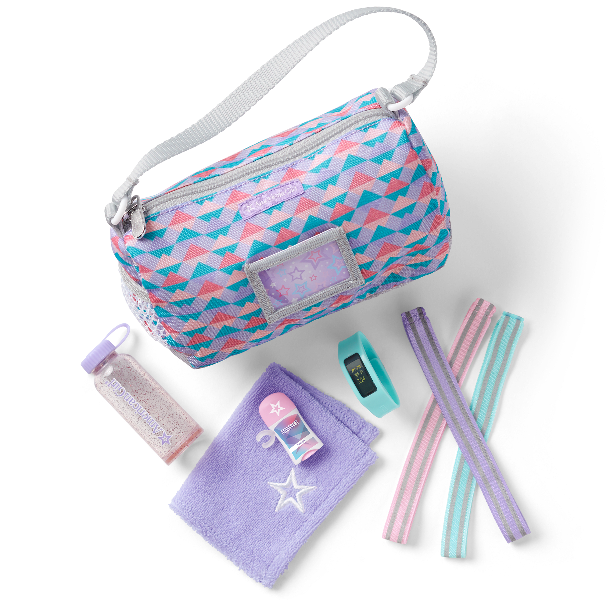Girl's Gym Duffel Bag with Accessories – Sports Set for Dolls