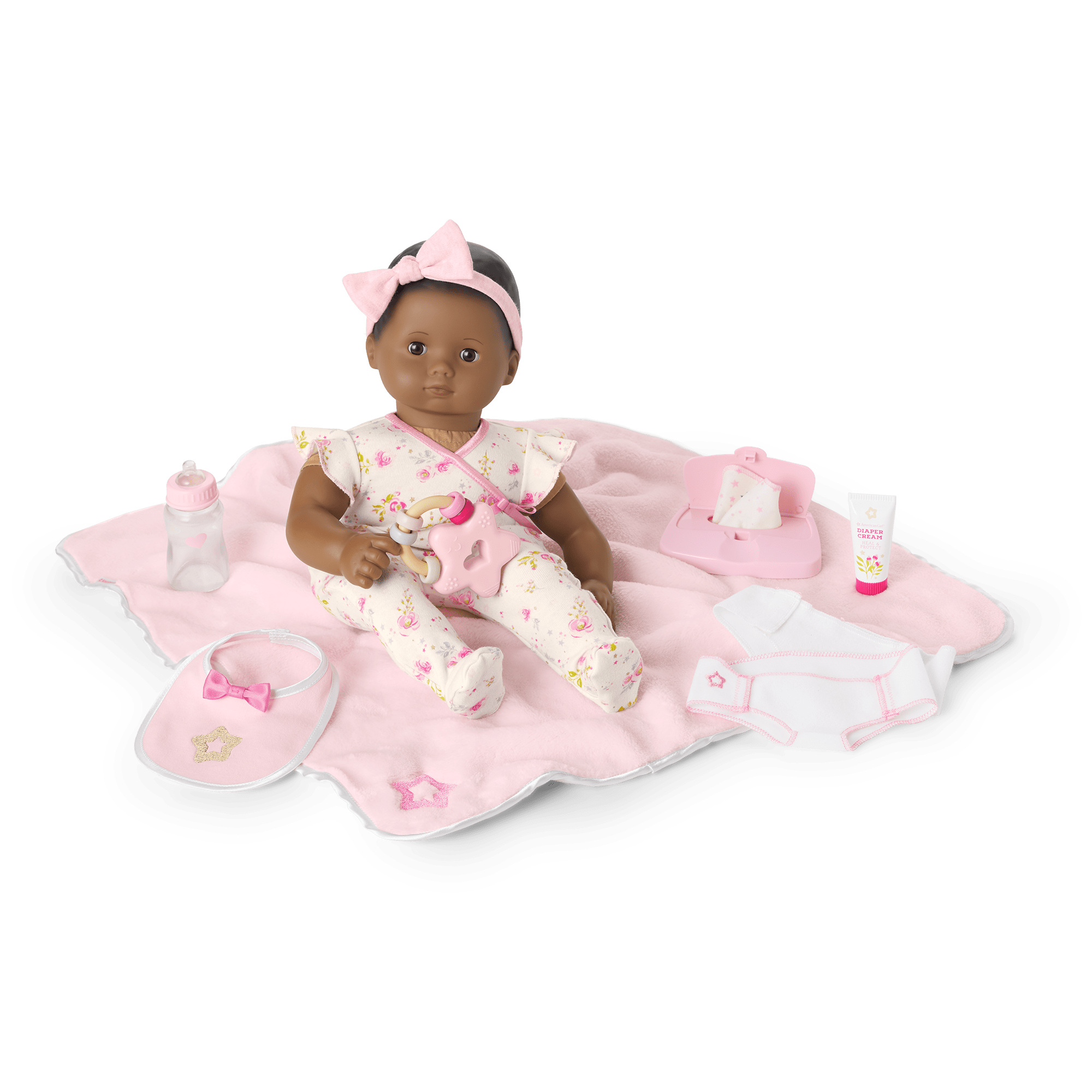 Bitty Baby Doll with Black Hair & Care Play Set – American Girl