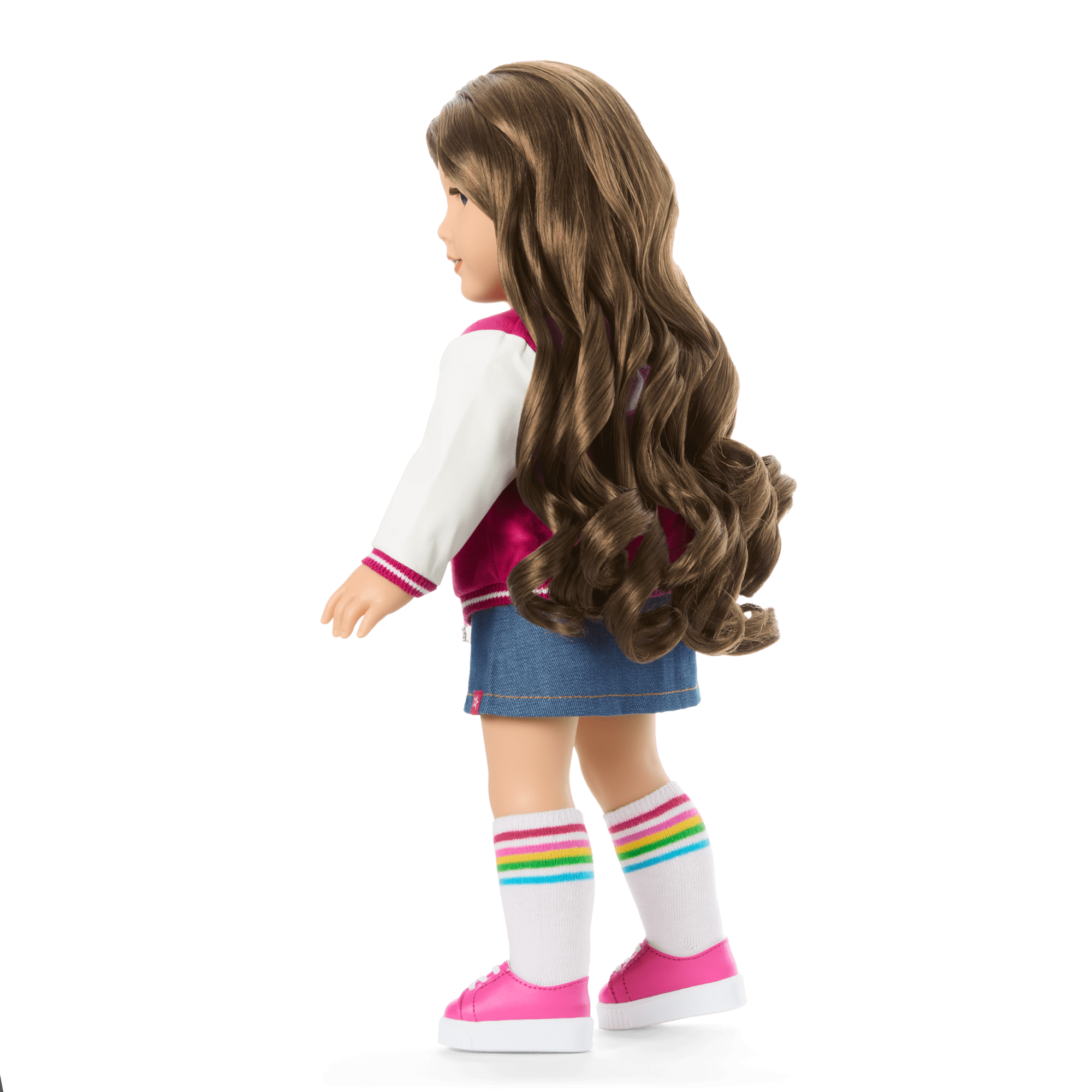 Truly Me 18-inch Doll with Wavy Brown Hair & Varsity Jacket