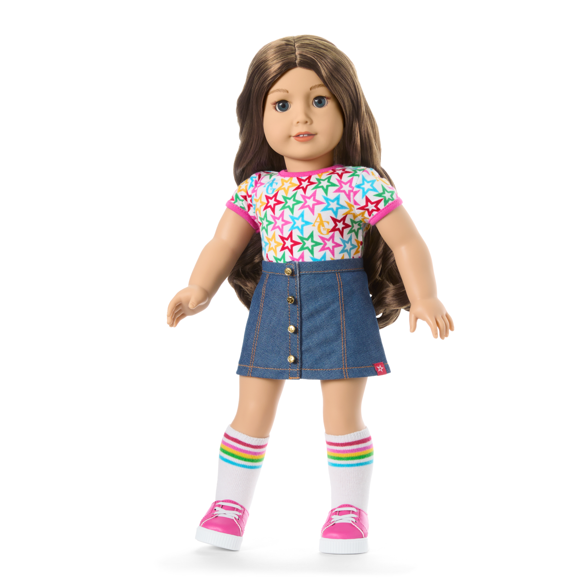 Truly Me 18-inch Doll with Wavy Brown Hair & Varsity Jacket