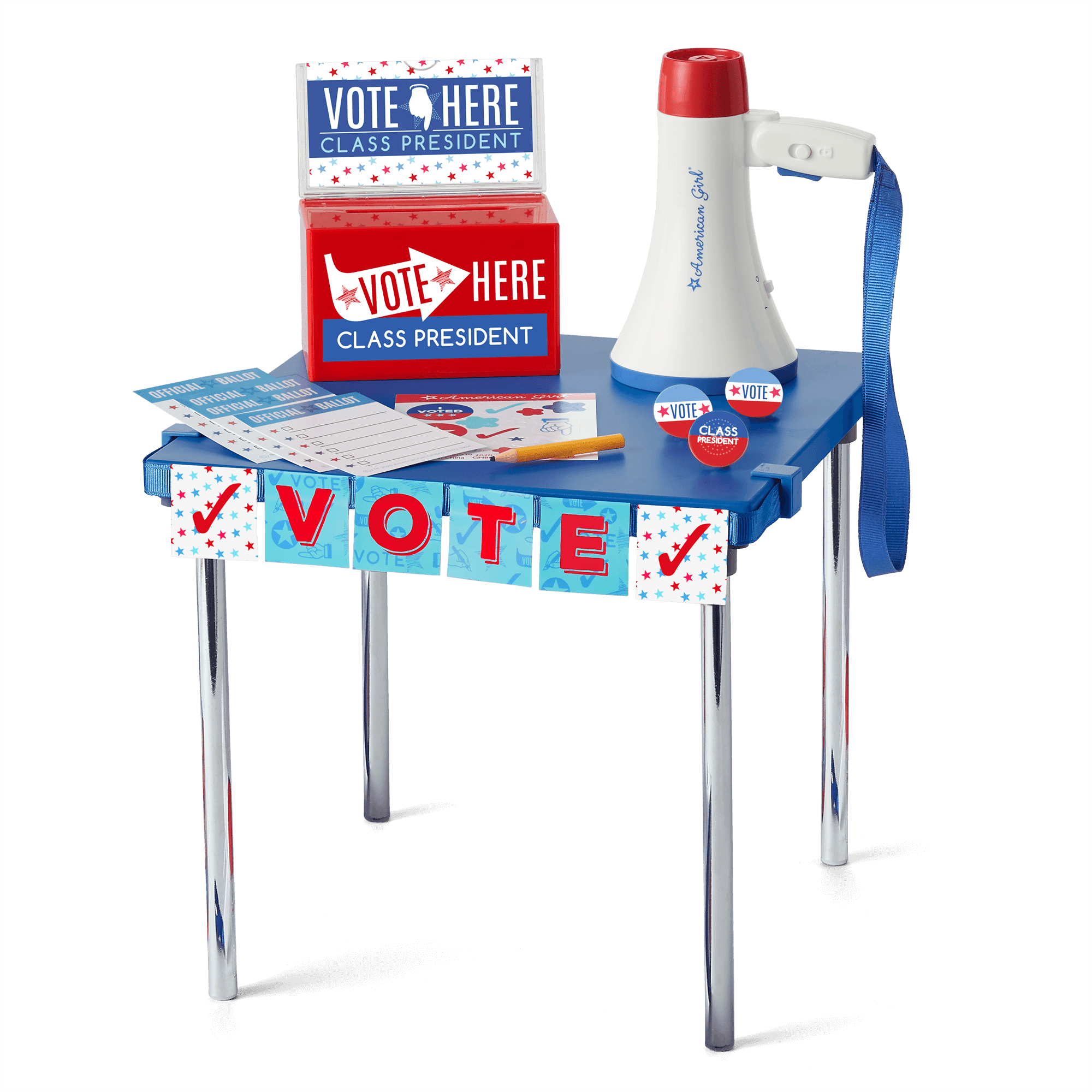 Student Council Election Kit with Megaphone, Ballot Box & Campaign Supplies