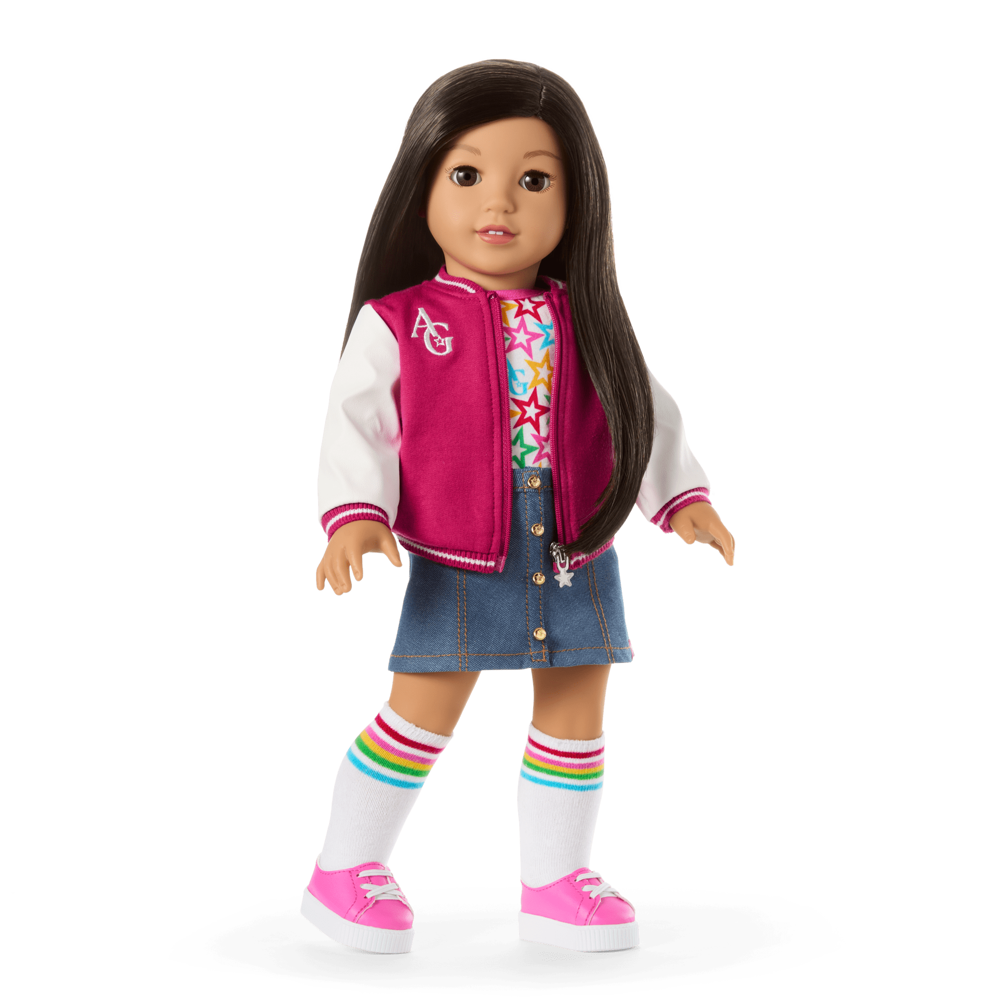 Truly Me™ 18" Doll with Black-Brown Hair & Outfit