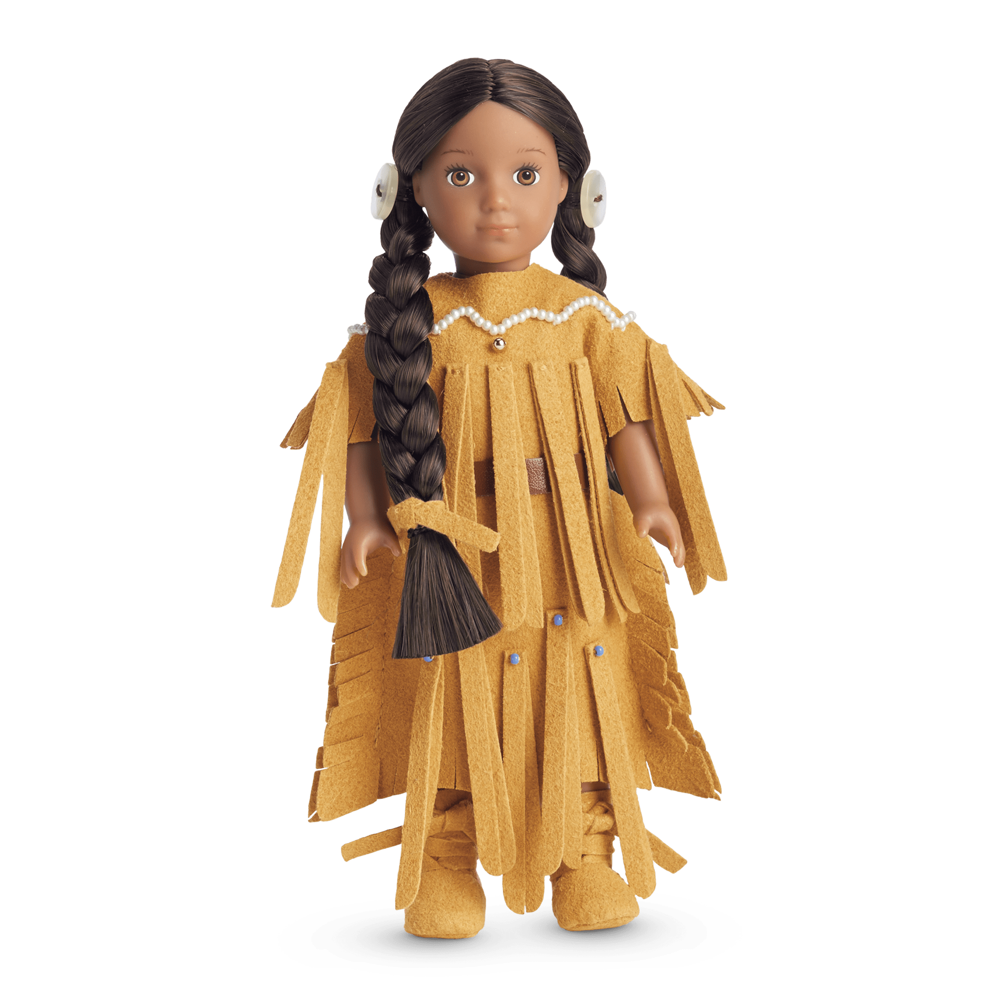 Kaya Mini Doll with Book - 6.5" Historical Nez Perce Figure