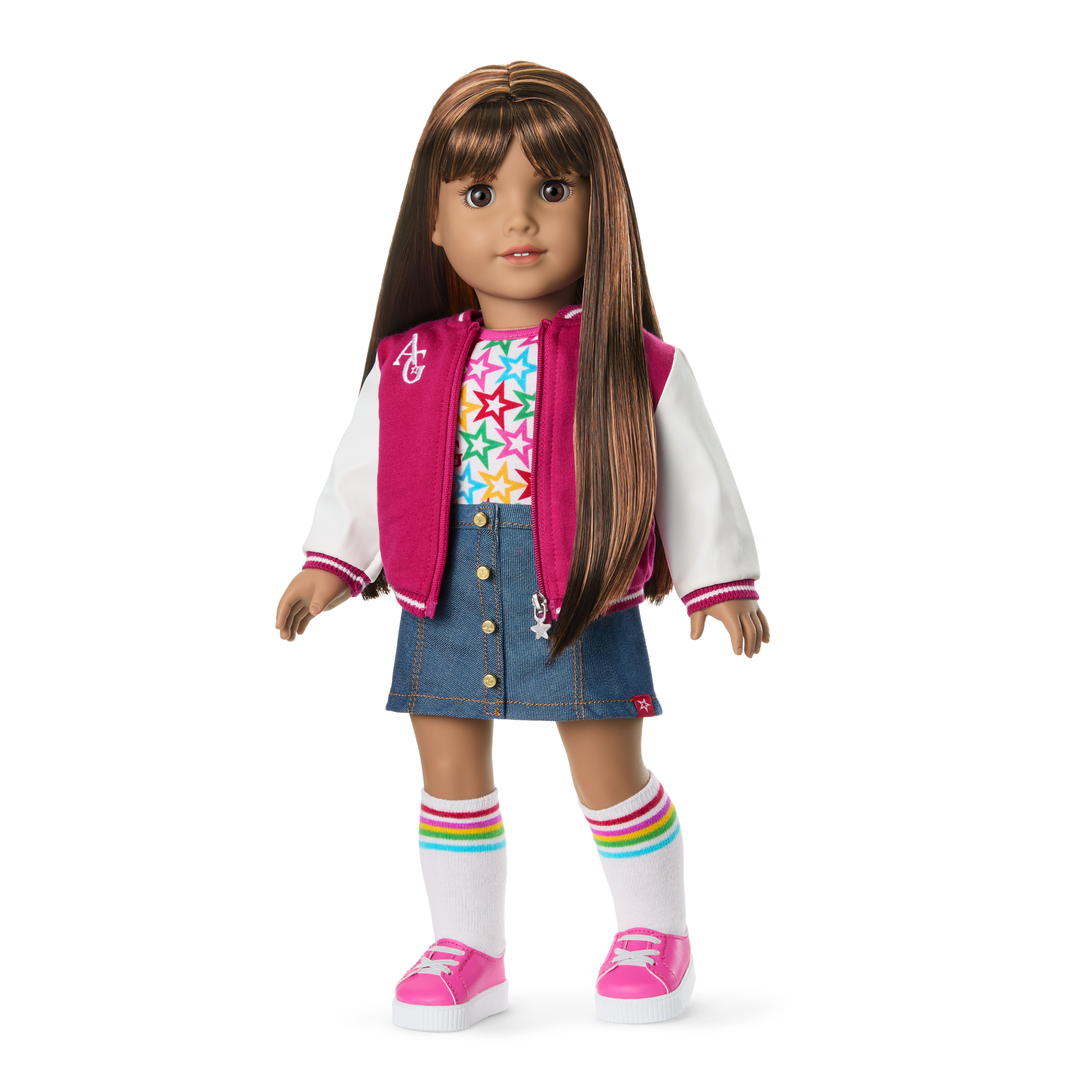 Truly Me 18-inch Doll with Dark Brown Hair & Varsity Jacket