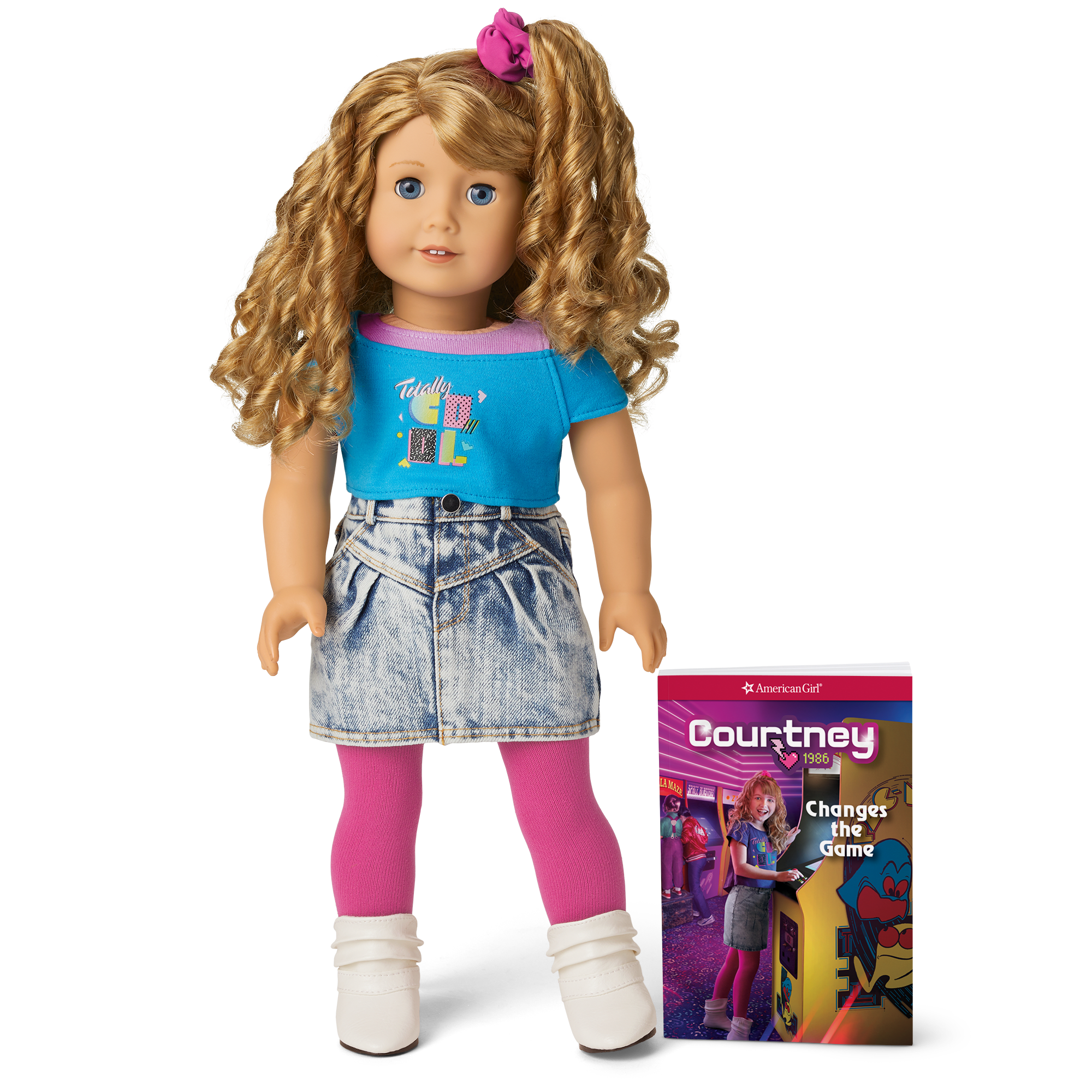 Courtney™ 18-inch 1980s Doll with Book & Outfit
