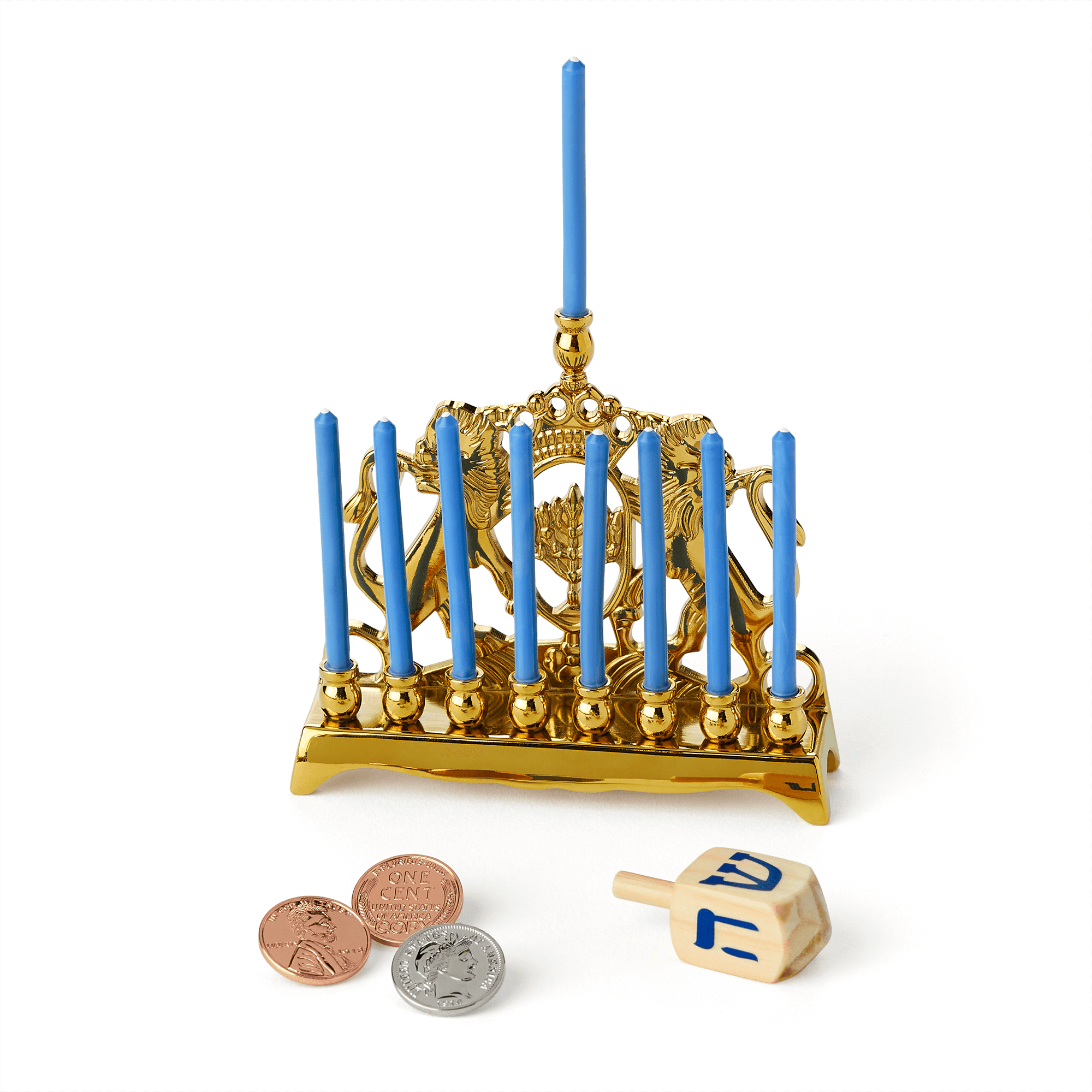 Rebecca’s™ Doll Menorah & Dreidel Set for 18-inch Dolls