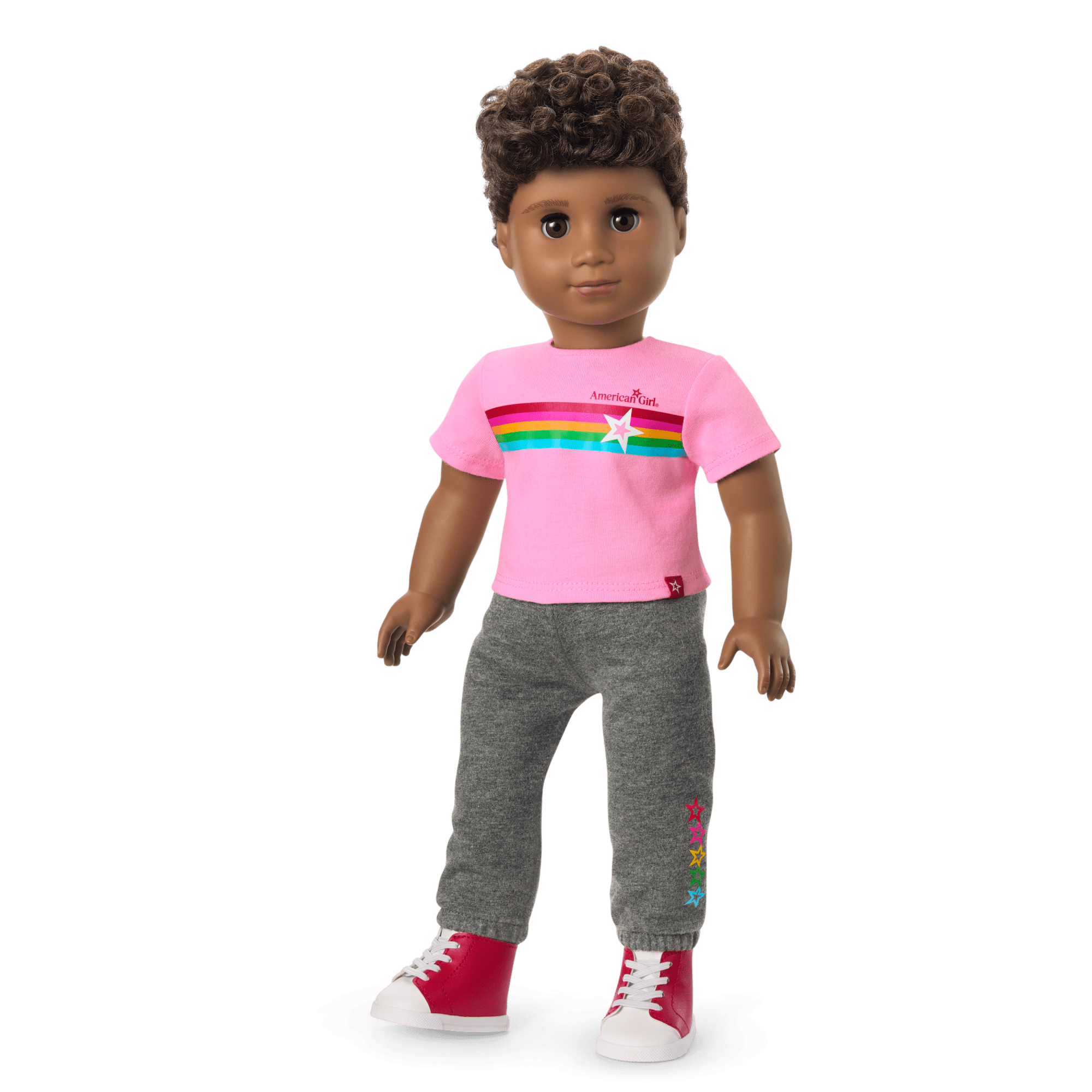 Truly Me™ 18" Doll with Curly Dark-Brown Hair & Deep Skin