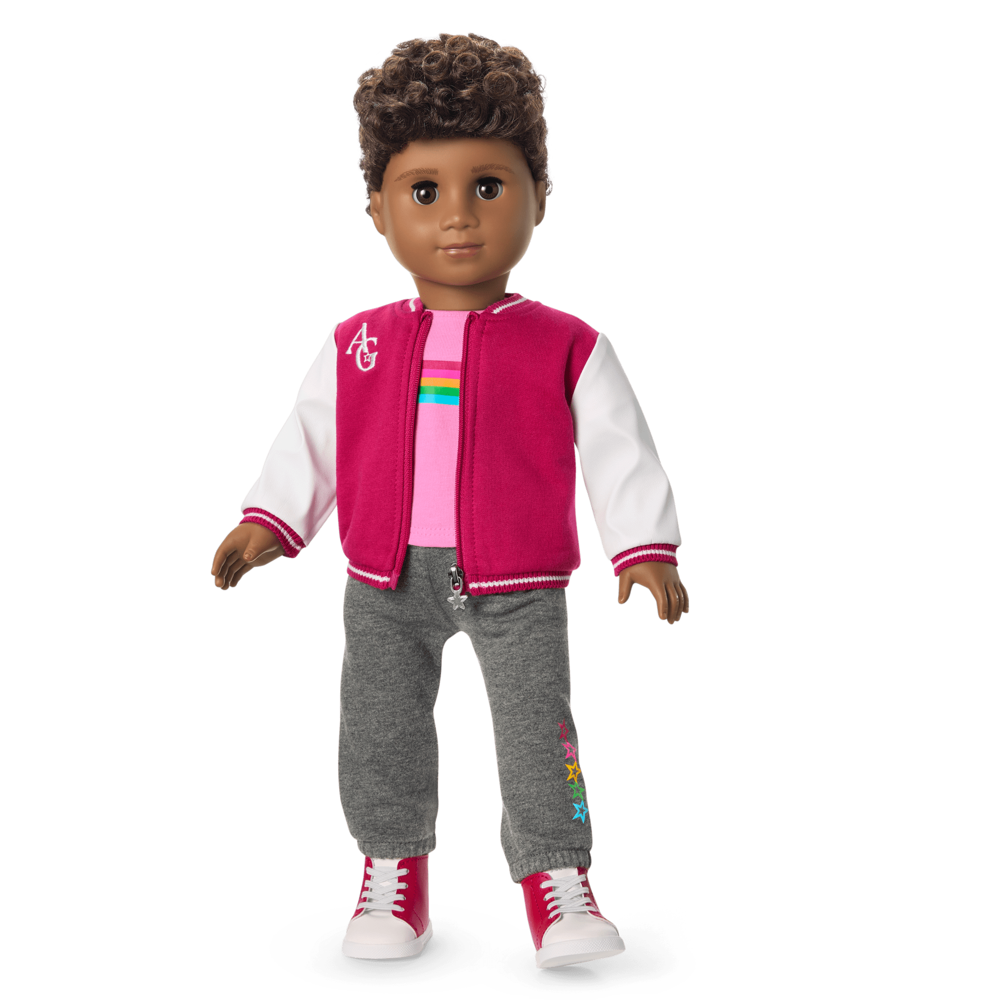 Truly Me™ 18" Doll with Curly Dark-Brown Hair & Deep Skin