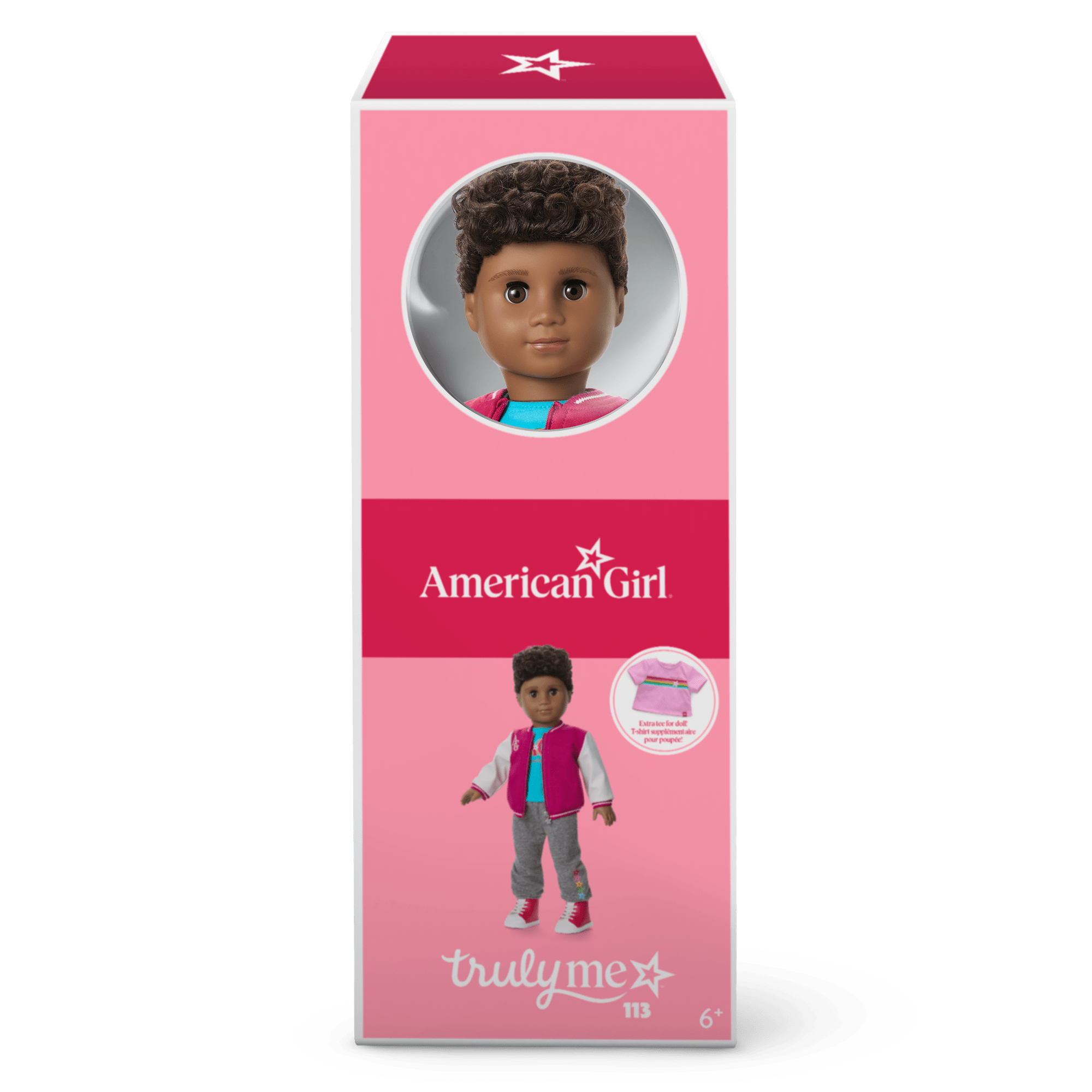 Truly Me™ 18" Doll with Curly Dark-Brown Hair & Deep Skin