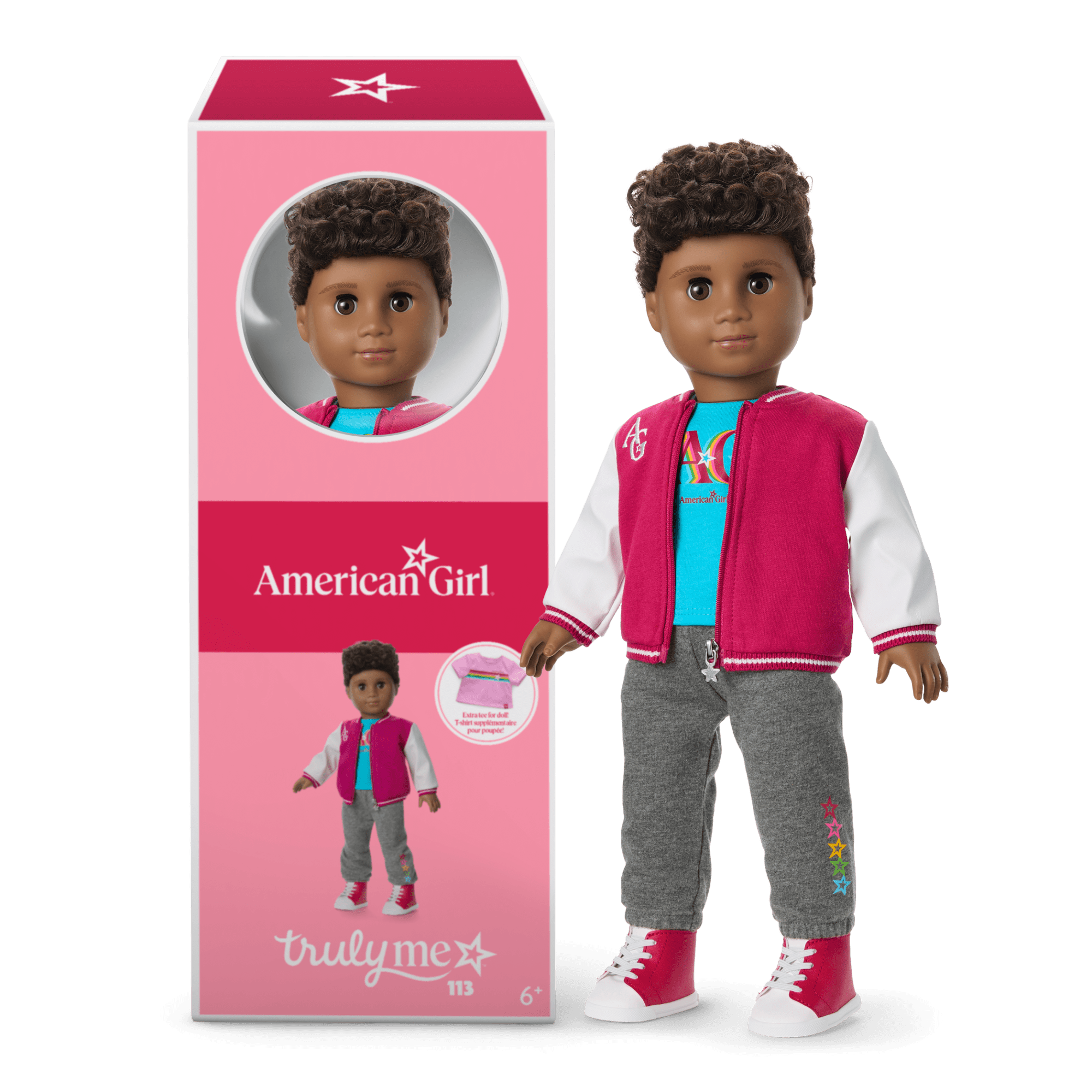 Truly Me™ 18" Doll with Curly Dark-Brown Hair & Deep Skin
