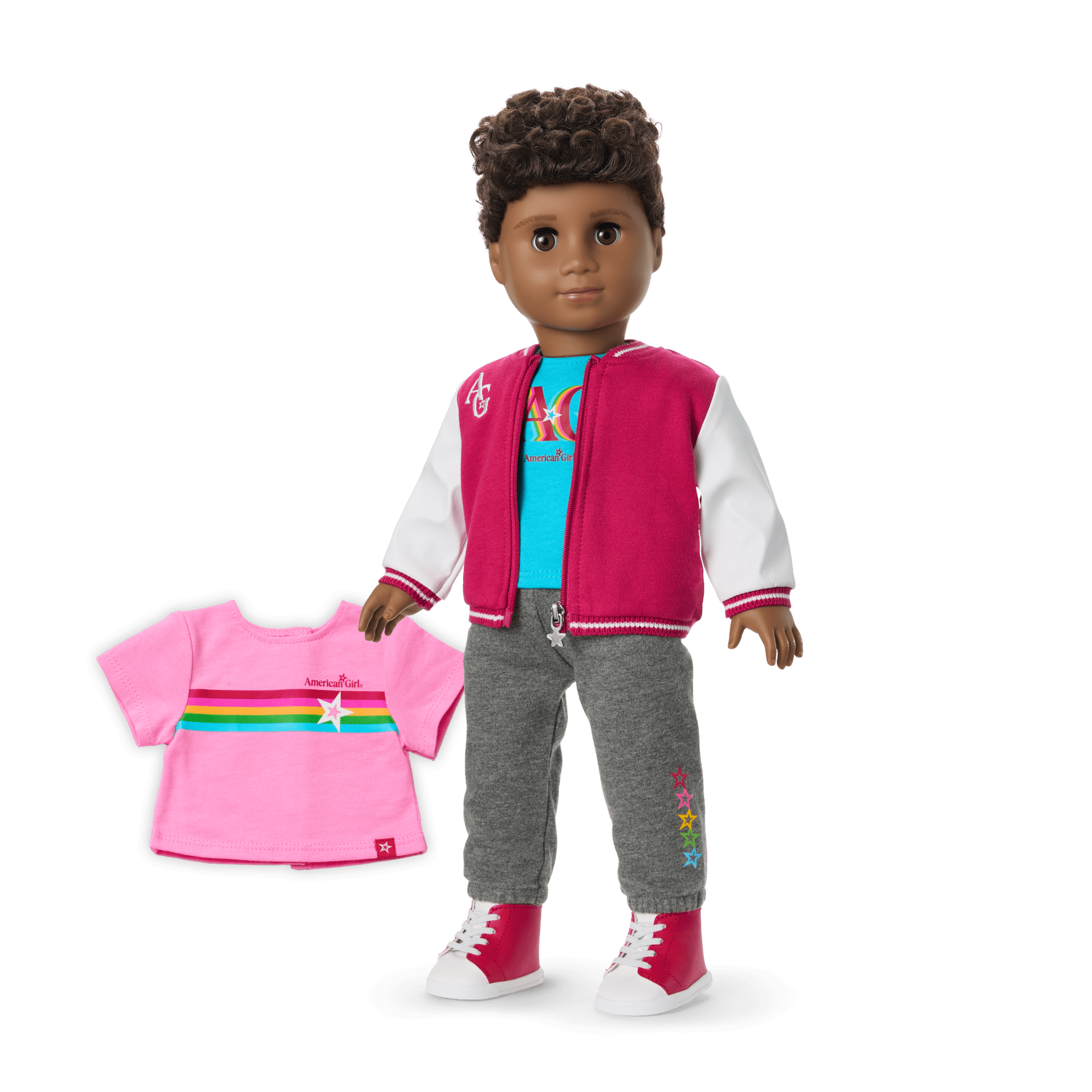 Truly Me™ 18" Doll with Curly Dark-Brown Hair & Deep Skin