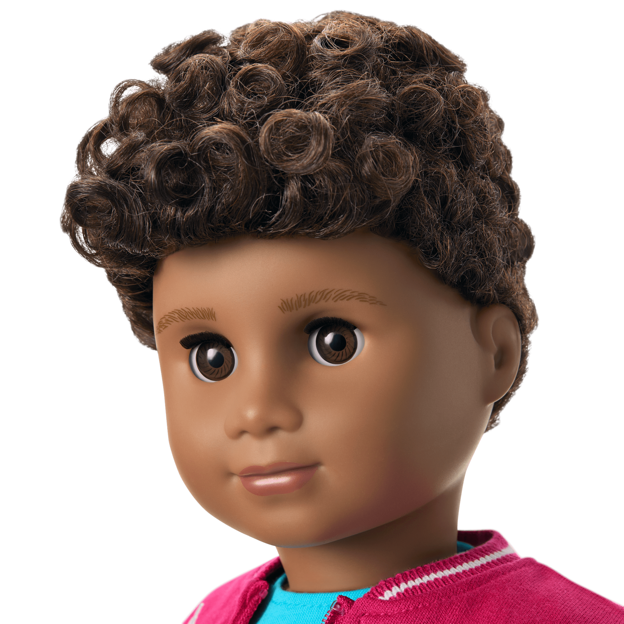 Truly Me™ 18" Doll with Curly Dark-Brown Hair & Deep Skin
