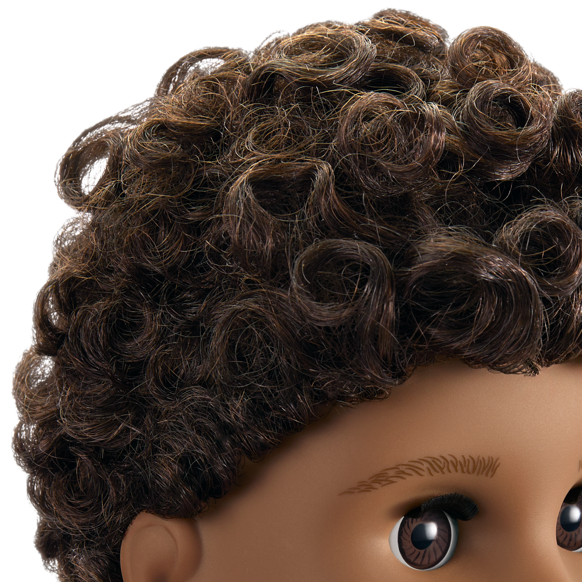 Truly Me™ 18" Doll with Curly Dark-Brown Hair & Deep Skin