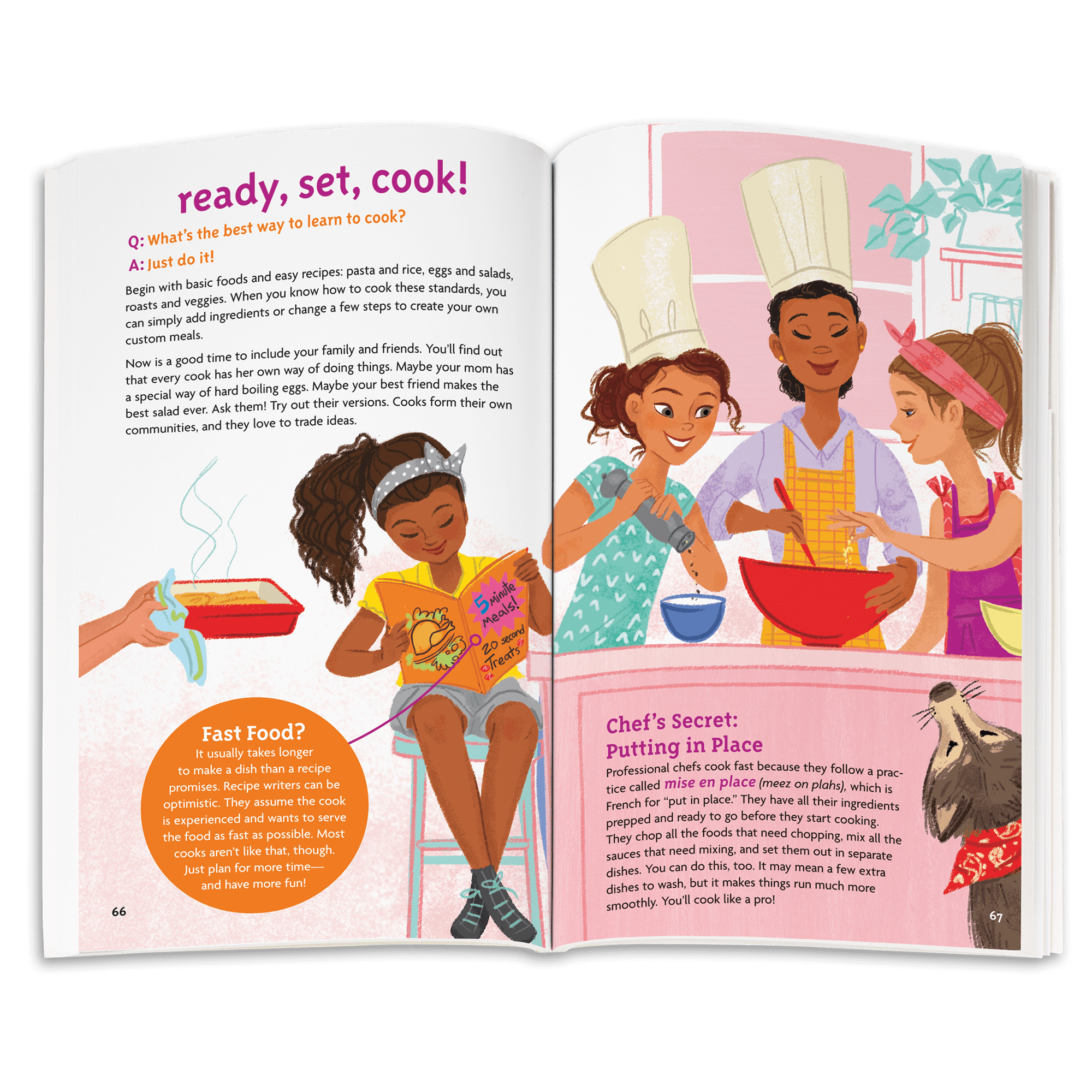Girls' Cooking Guide Book - Smart Recipes for Beginners