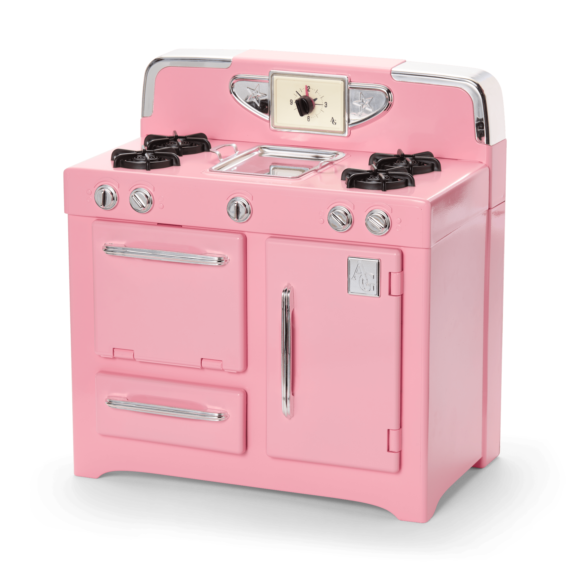 Maryellen’s Vintage Pink Doll Oven Set for 18-inch Dolls