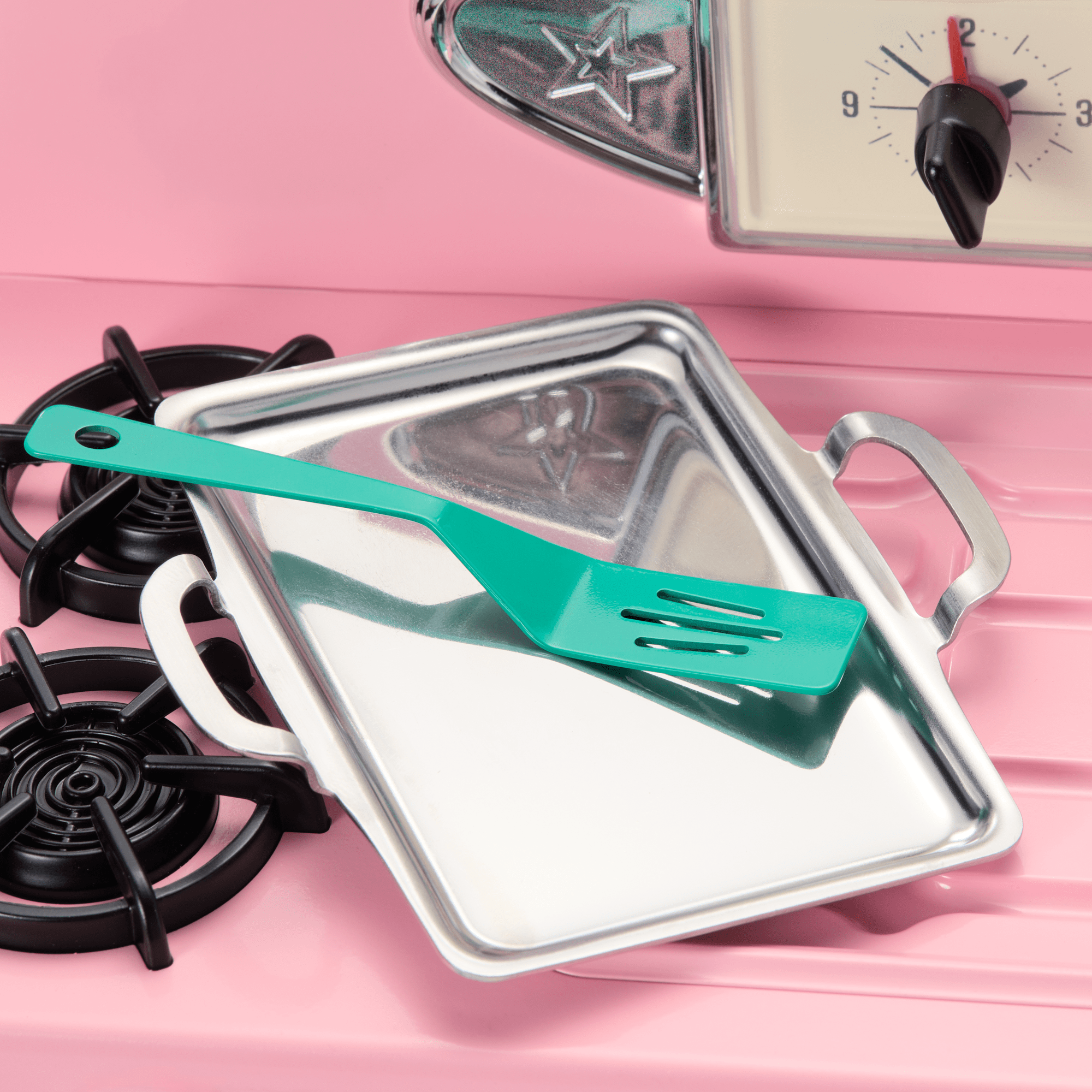 Maryellen’s Vintage Pink Doll Oven Set for 18-inch Dolls